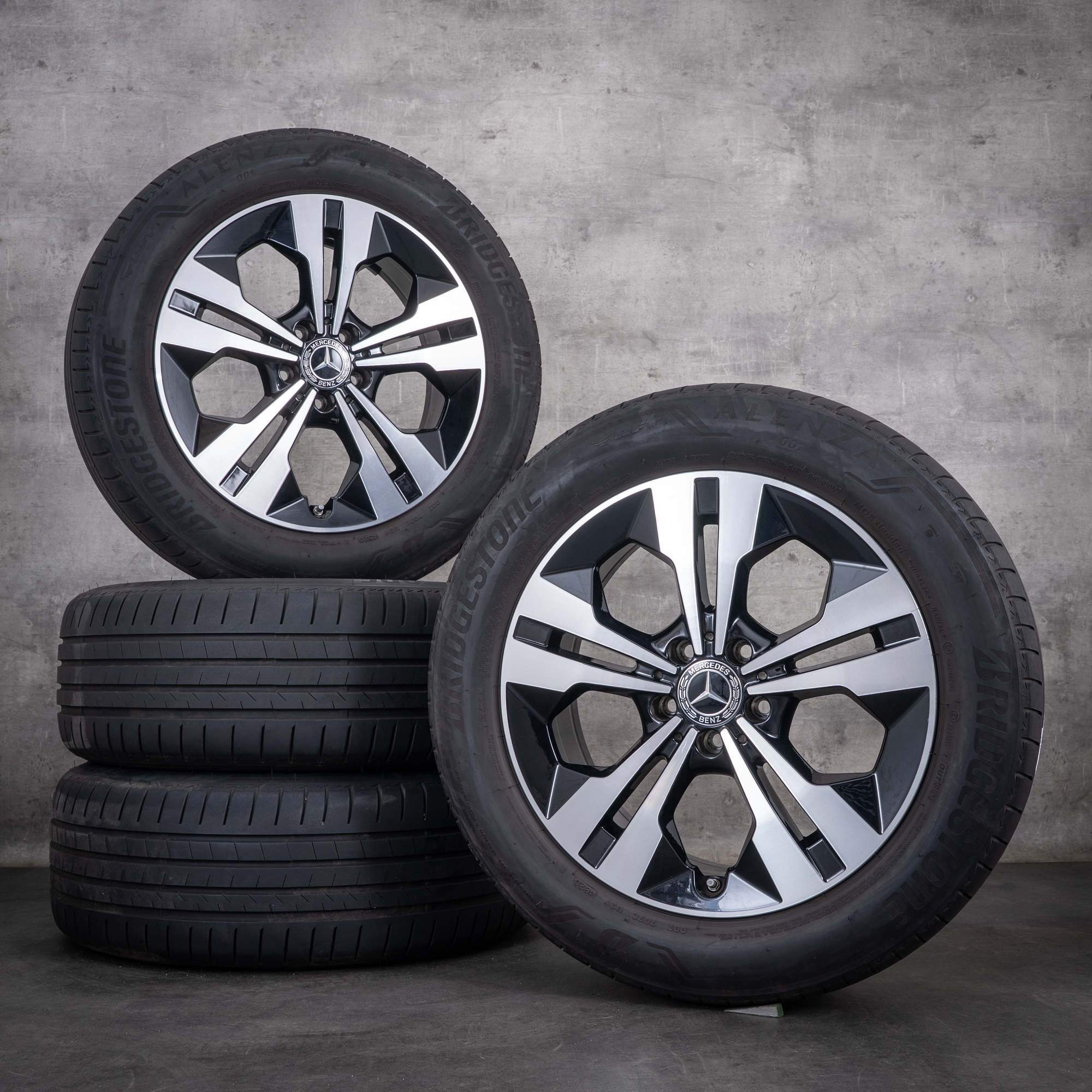 Originální disky Mercedes-Benz GLB 18 palců X247 letní kola A2474012900 černé diamond cut