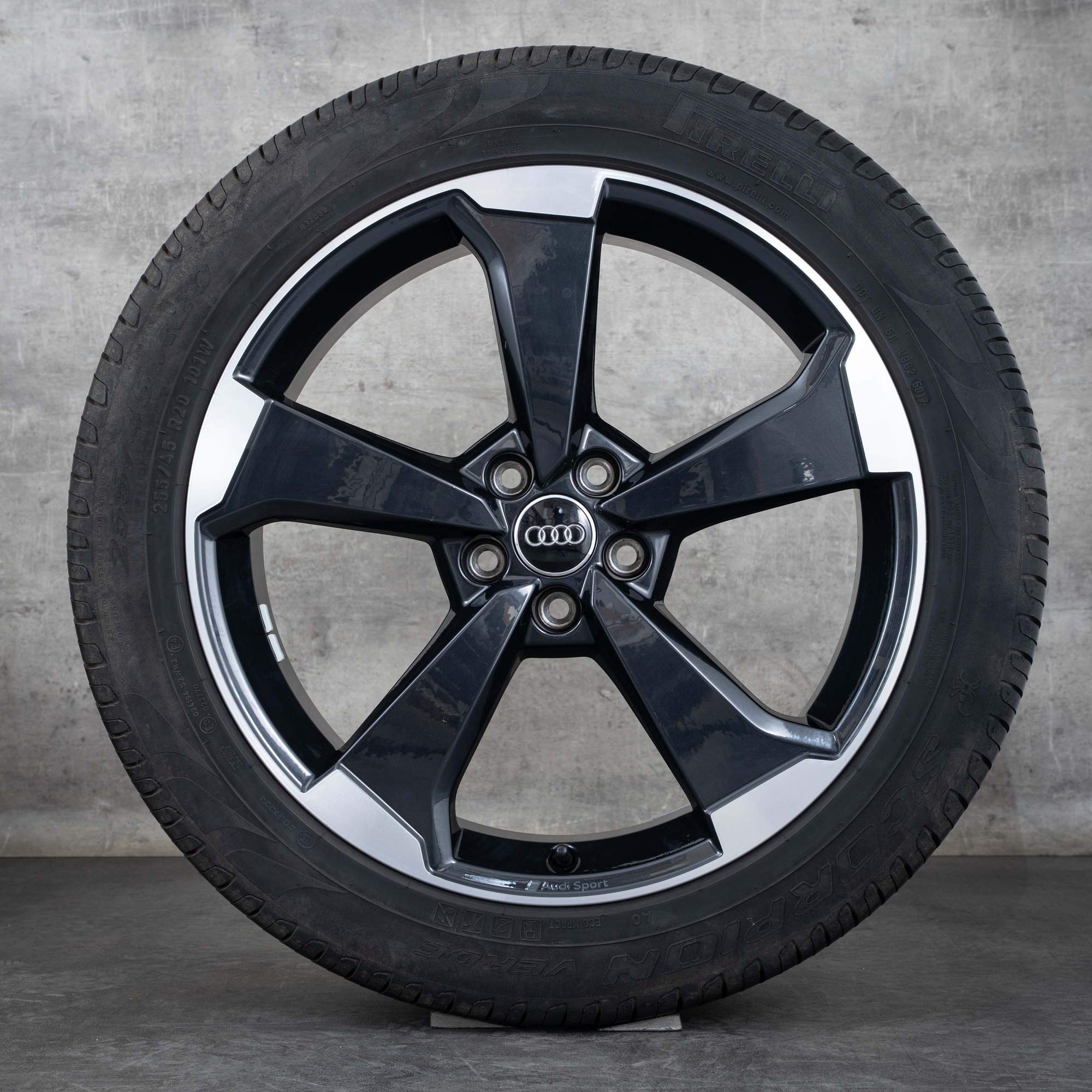 Oem Audi Q5 SQ5 Jantes 20 pouces FY pneus été jantes Rotor 80A601025Q granit poli