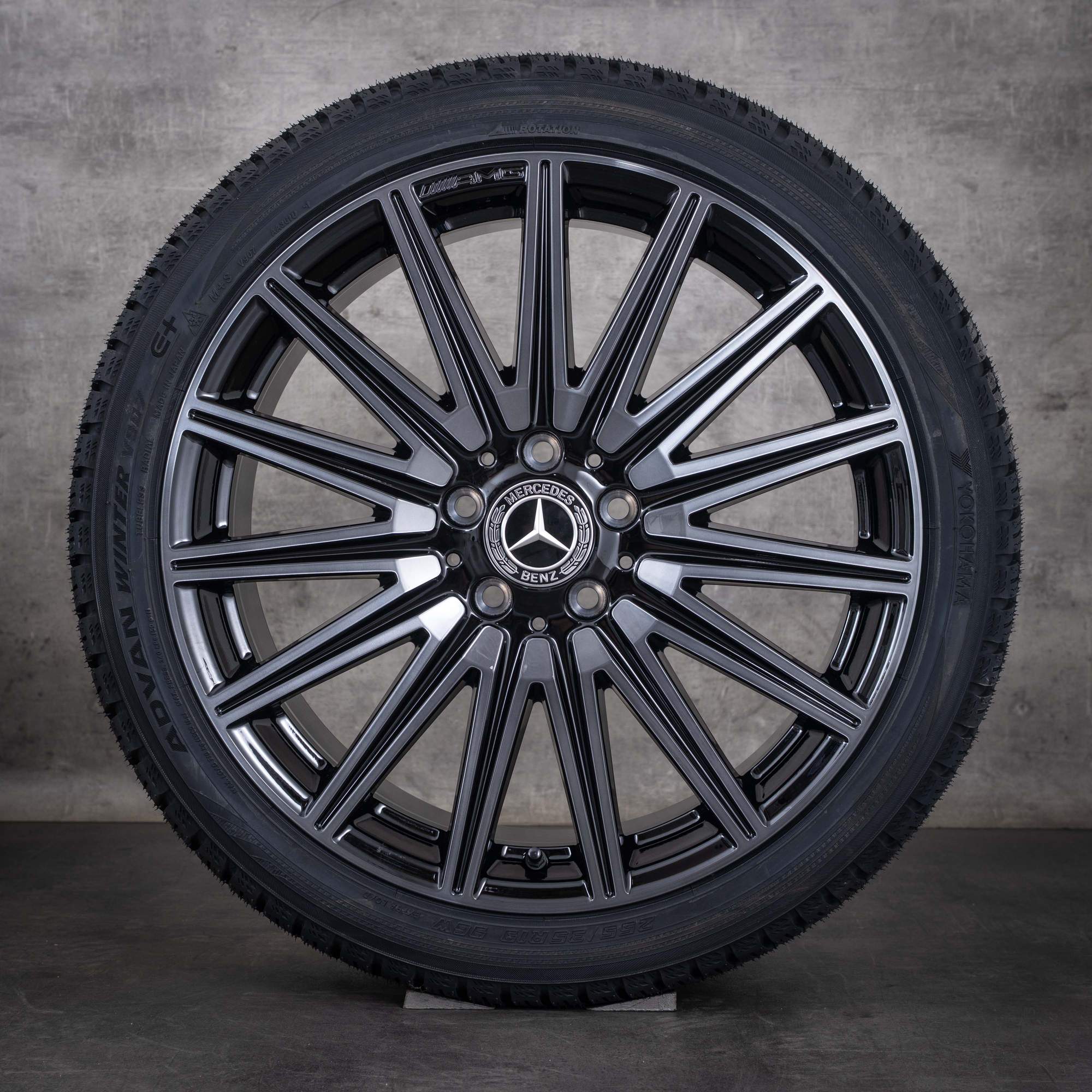 Alkuperäiset Mercedes Benz CLA EQ AMG talvirenkaat 19 tuumaa X174 C174 250+ 350 4Matic vanteet A1744014400 A1744014500 musta kiillotettu UUDET