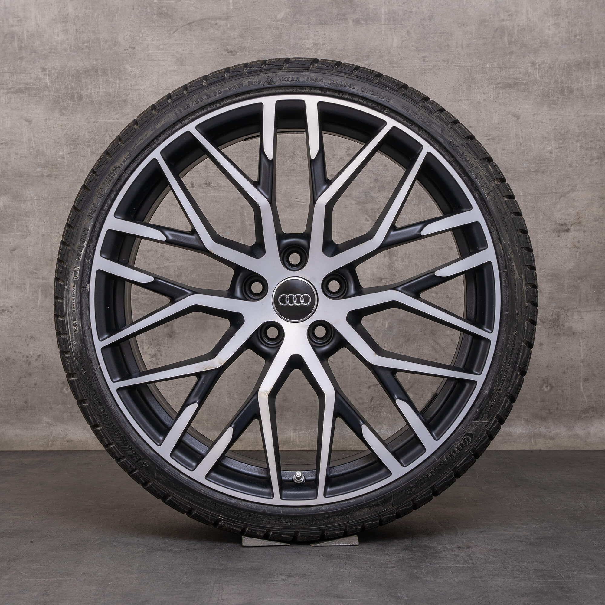 Alkuperäiset Audi R8 vanteet 20 tuuman 4S kesäpyörät 4S0601025G 4S0601025H musta matta kiillotettu