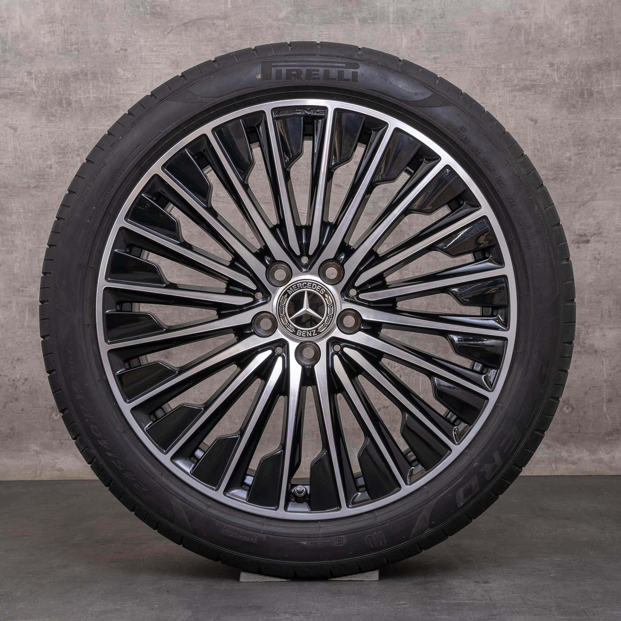 Alkuperäiset Mercedes Benz CLE AMG vanteet 19 tuuman C236 A236 kesäpyörät A2364011900 A2364012000 musta kiillotettu