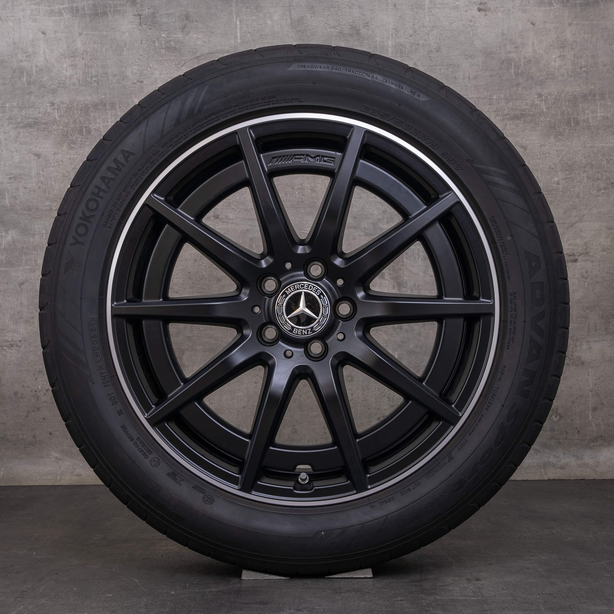 Alkuperäiset Mercedes Benz GLA GLB 35 45 S 4Matic talvirenkaat 19 tuuman H247 X247 vanteet A2474011900 musta matta kiillotettu