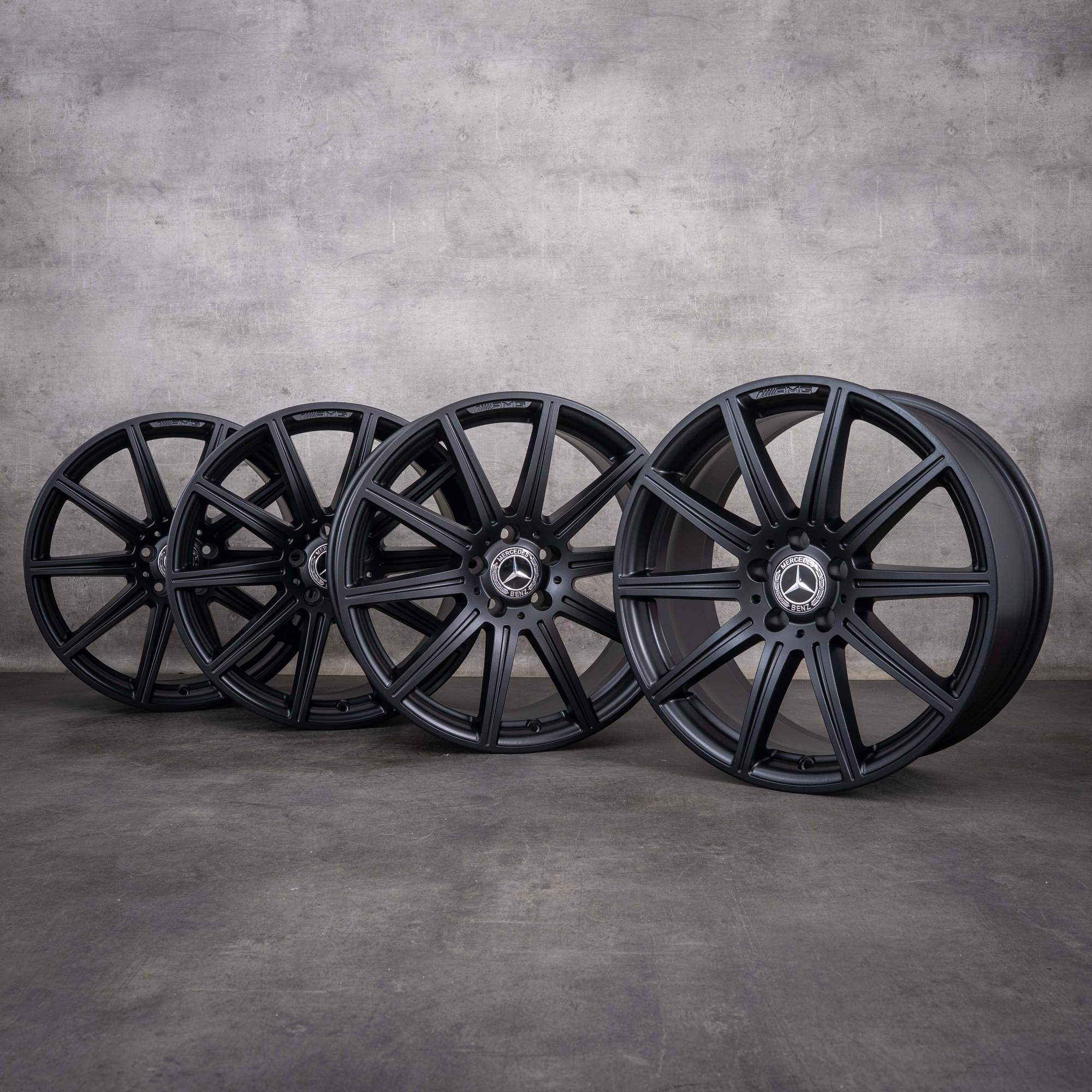 Originele Mercedes-Benz E-Klasse AMG E63 velgen 19 inch W212 S212 A2124015002 A2124015102 matzwart