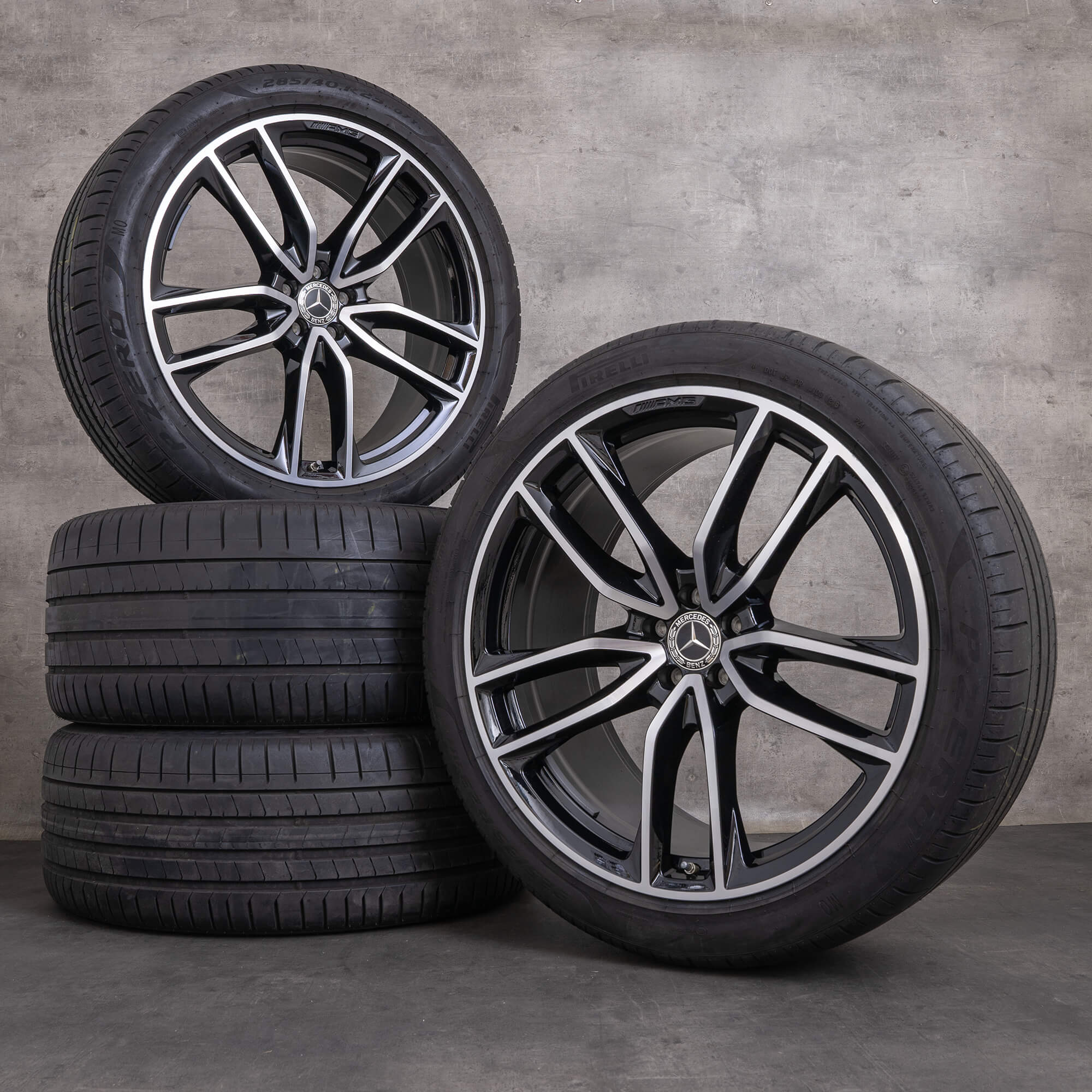 Original Mercedes Benz GLS AMG jantes 23 pouces W167 X167 Sommerrder A1674017700 A1674017800 noir brillant