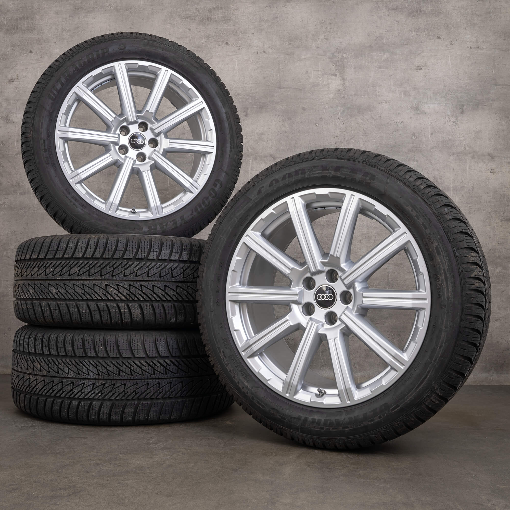Original Audi Q7 SQ7 4M 20 Zoll Winterreifen 4M0601025AE Felgen silber