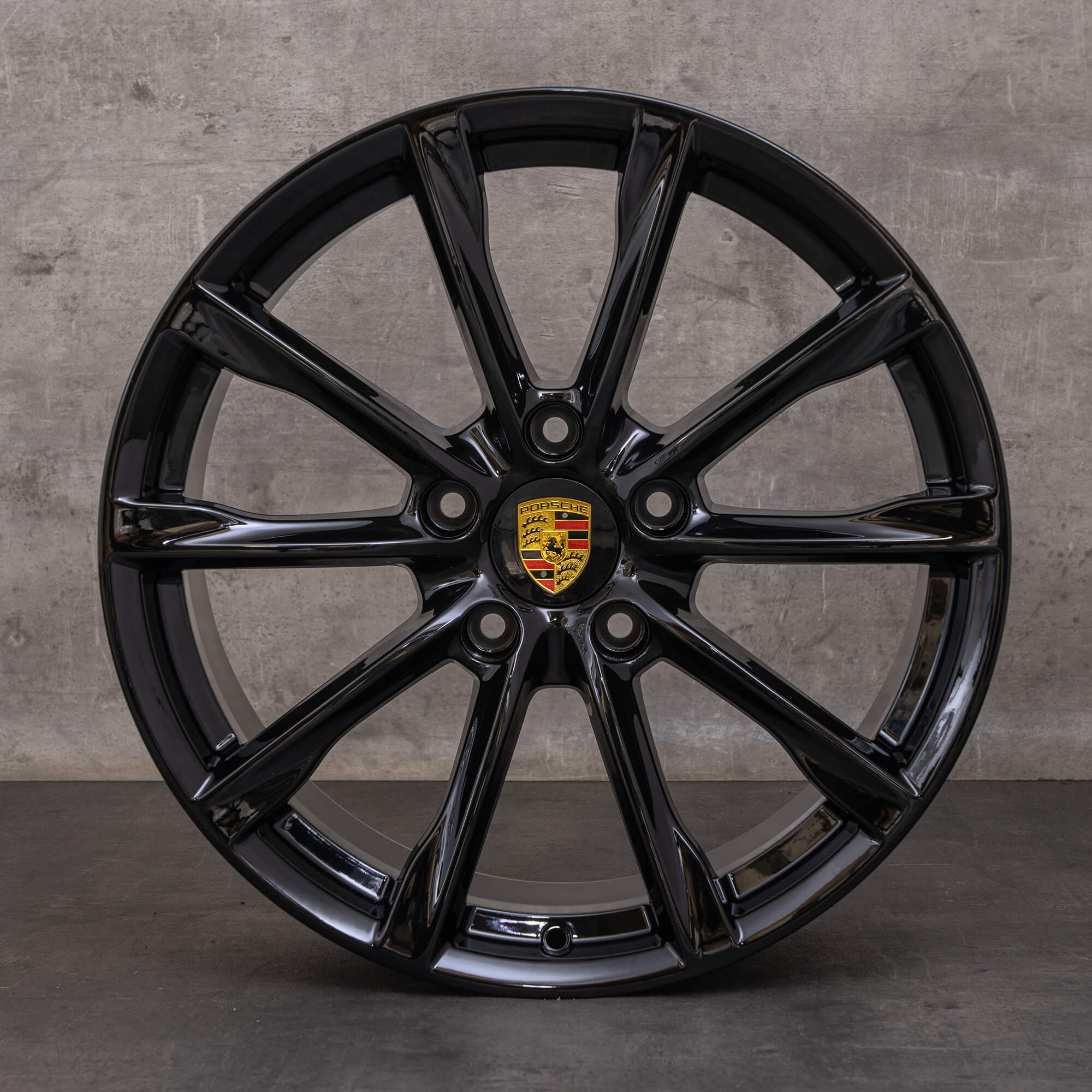 Originele Porsche Boxster Cayman velgen 19 inch 982 982601025 982601025A zwart glanzend