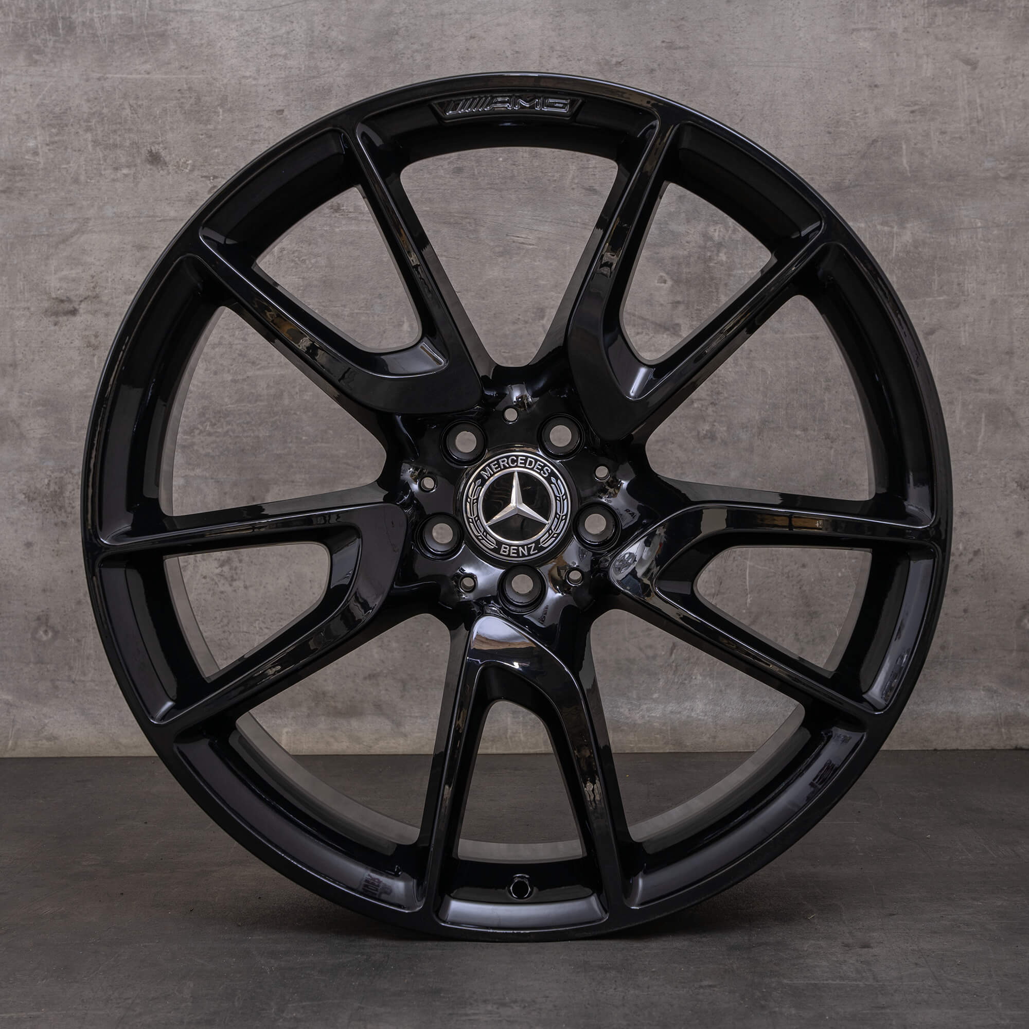 Orijinal Mercedes Benz GLC 43 AMG jantlar 21 inç X253 A2534012000 A2534012800 siyah parlak