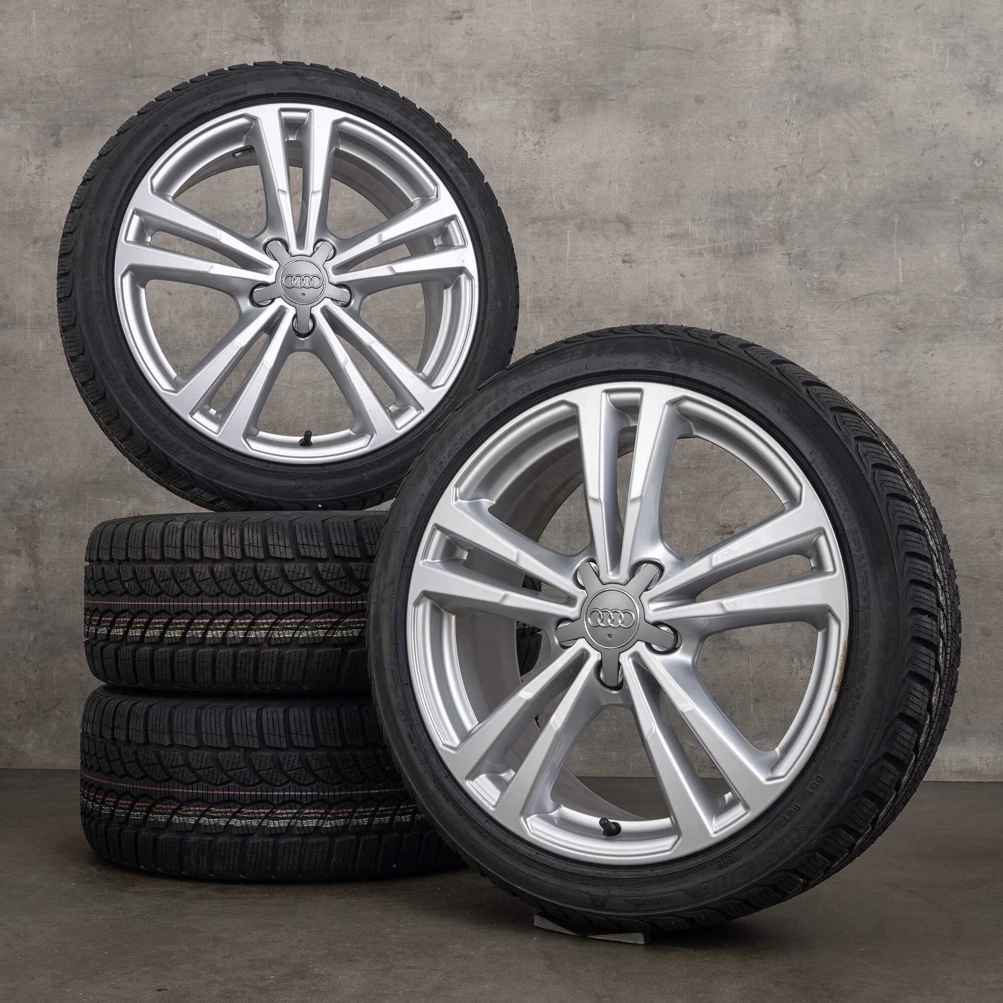 OEM Audi A3 S3 winter wheels 18 inch 8V rims 8V0601025AJ silver NEW