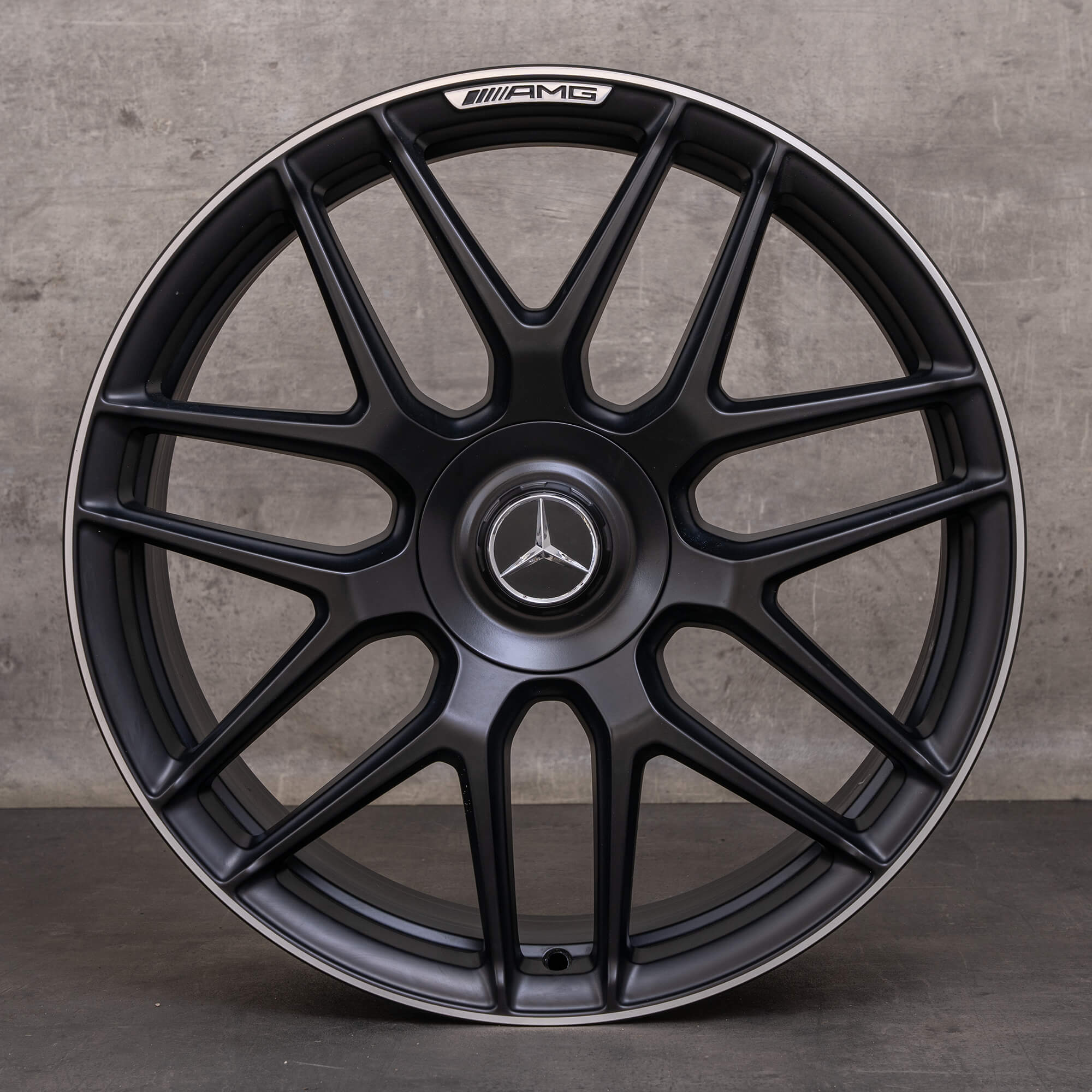 Orijinal Mercedes Benz S-Serisi S63 S65 AMG jantlar 20 inç W222 A217 C217 A2224014200 A2224014300 Alüminyum siyah mat parlak tornalanmış