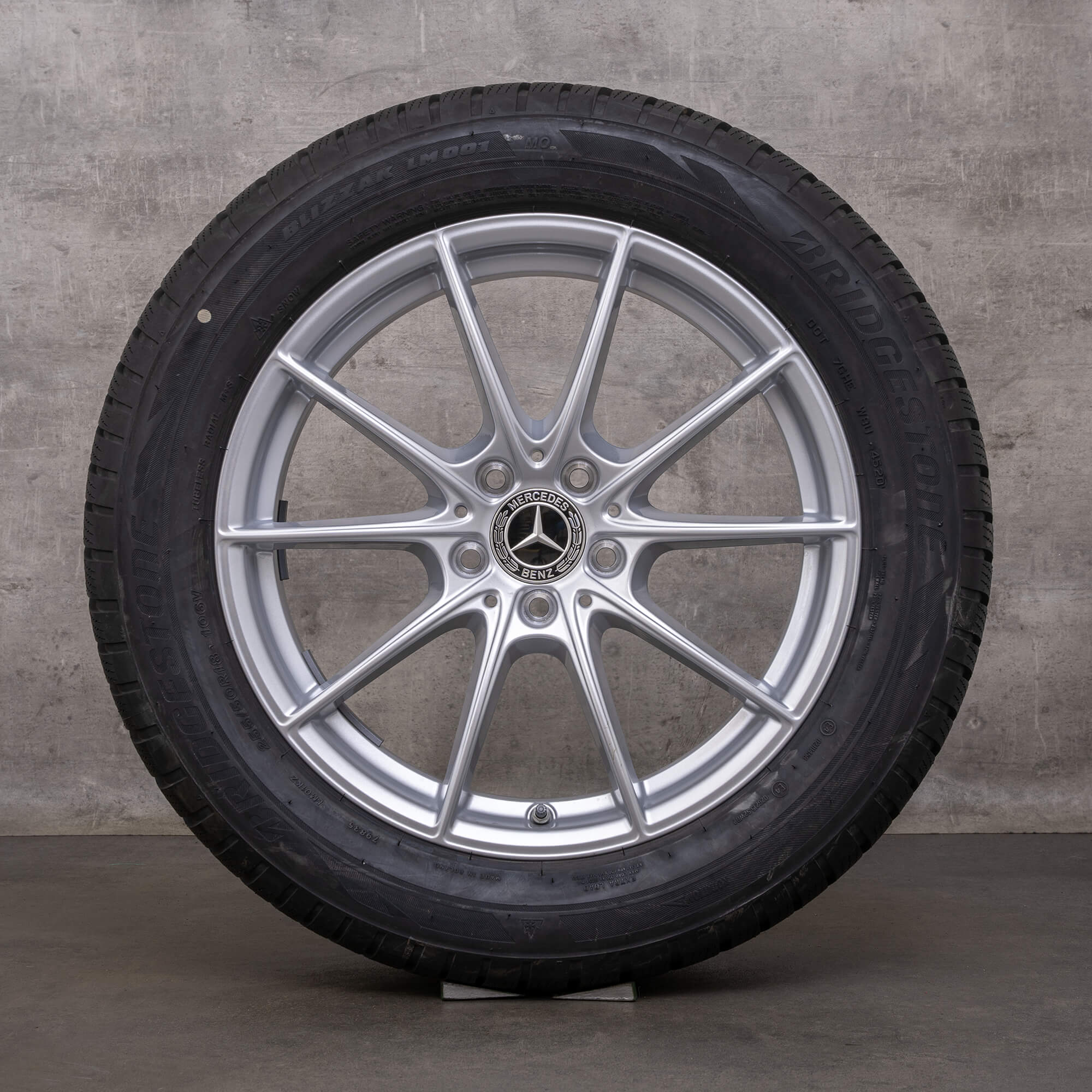 Original Mercedes Benz S-Klasse Winterräder 18 Zoll W223 V223 X223 Felgen A2234012800 silber NEU