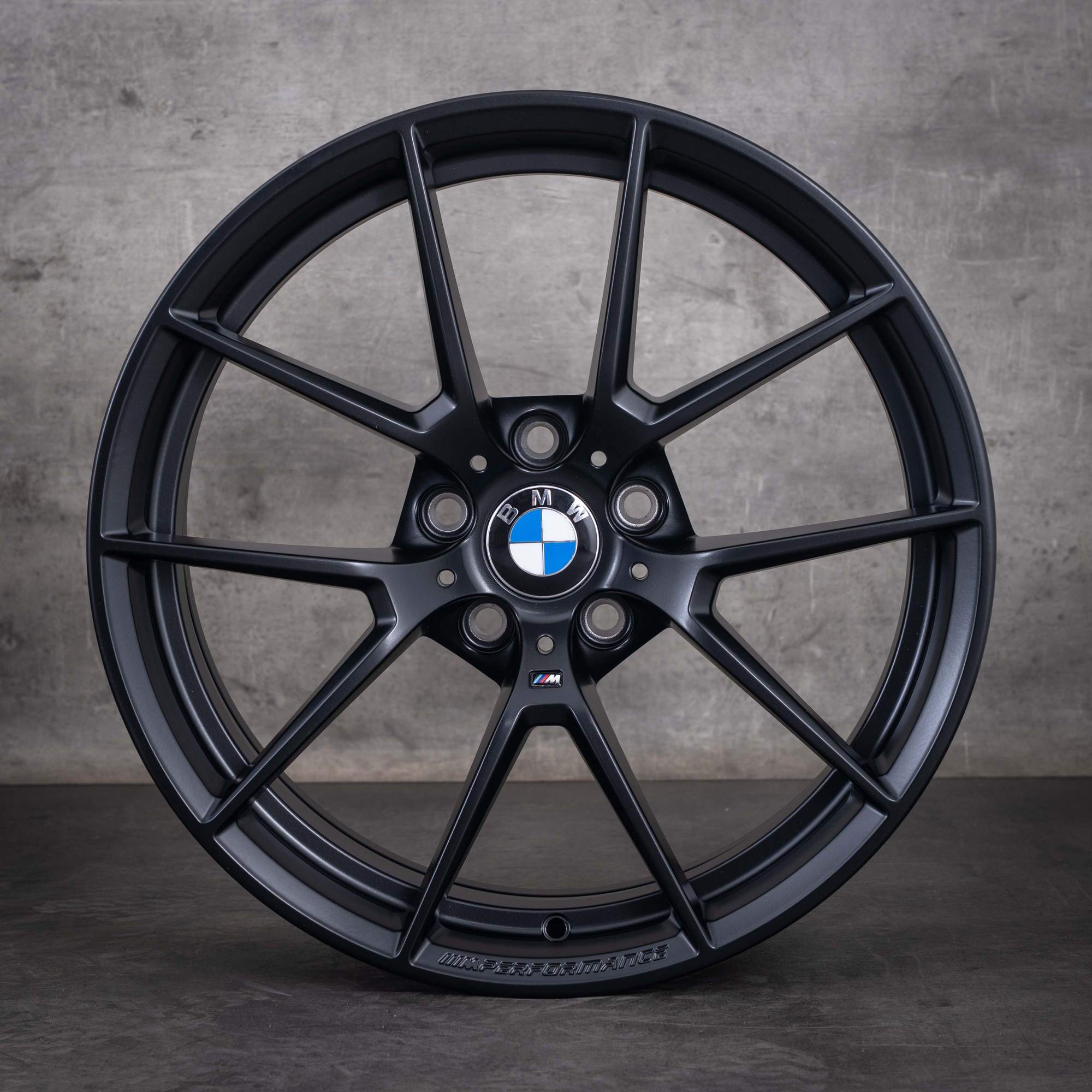 Jante originale BMW M2 M3 M4 de 19 inci F87 F80 F82 F83 Styling 763 M 8053421 8053422 negru mat