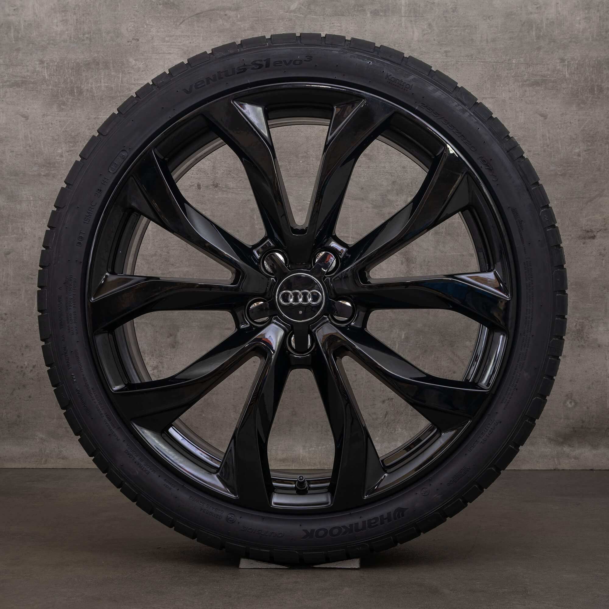 Originele Audi A6 S6 20 inch 4G C7 velgen zomerbanden 4G0601025G zwart glanzend zomerwielen