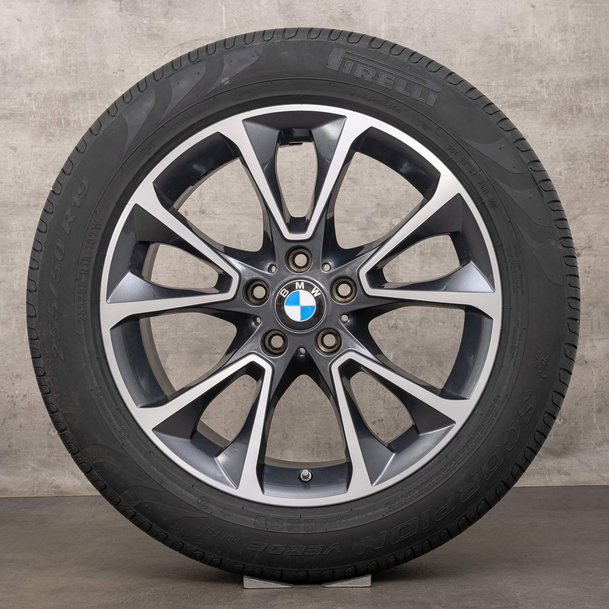 BMW X5 E70 F15 sommarhjul sommardäck 19 tums fälgar styling 449 6853955