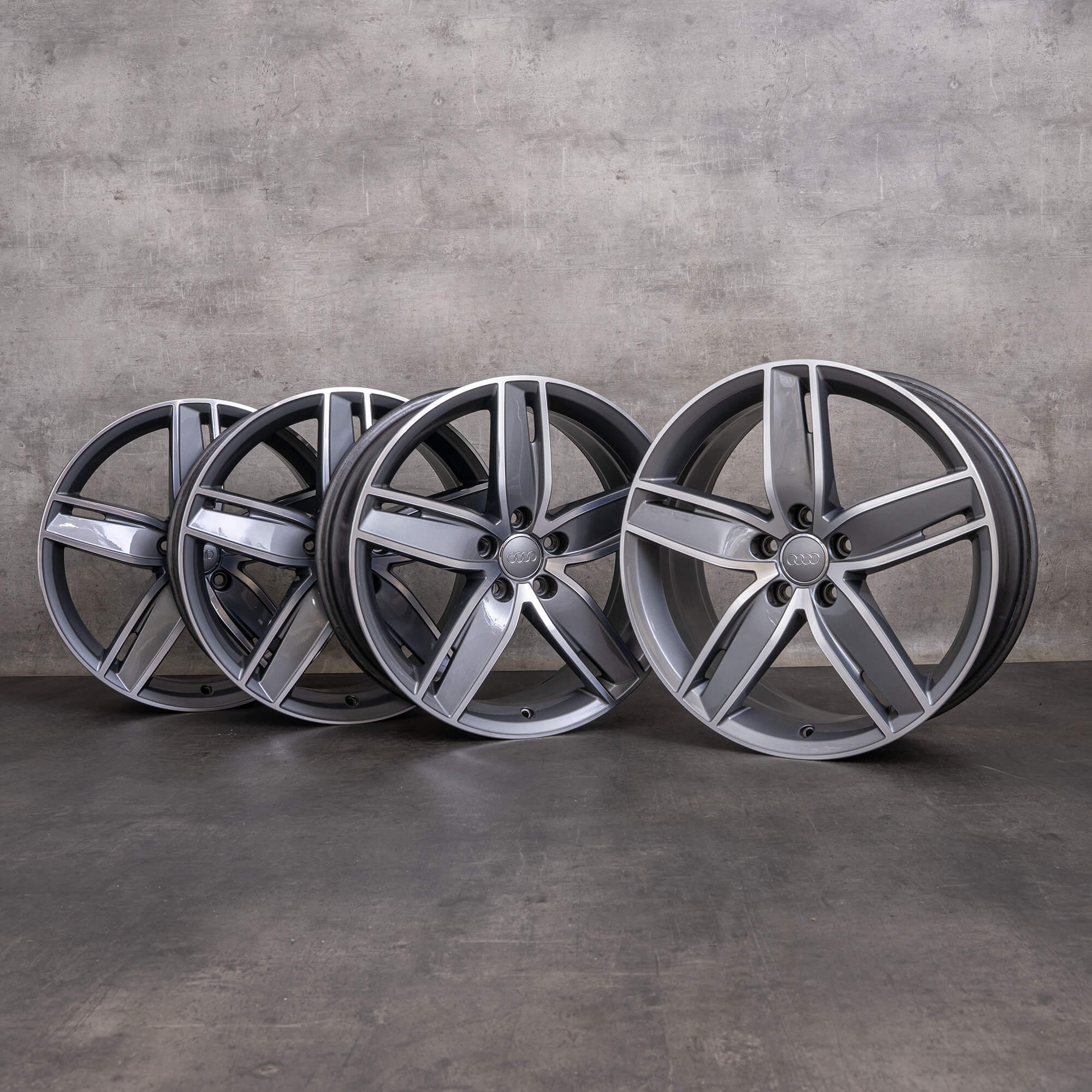 OEM Audi A3 S3 RS3 Rims 19 inch 8V 8Y 8V0601025AS anthracite glossy turned