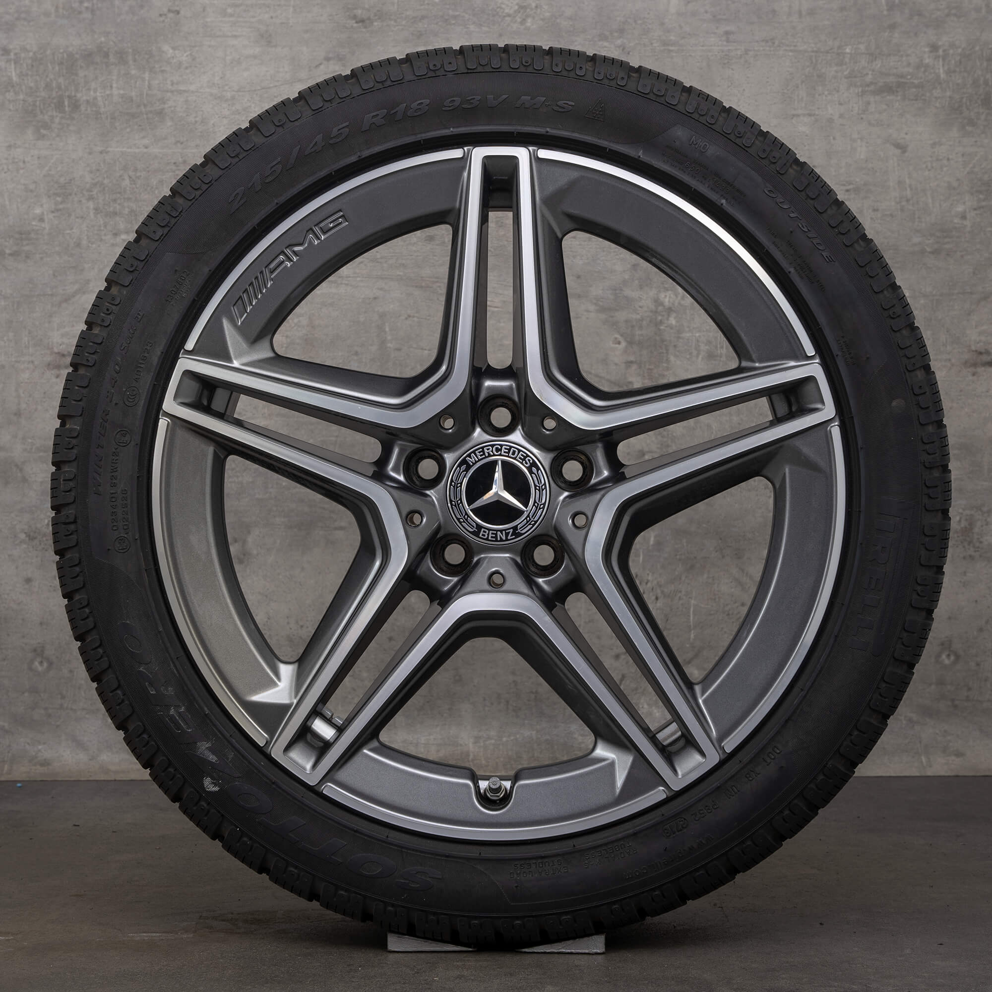 Cerchi Mercedes AMG 18 pollici Classe A A35 W177 ruote OEM invernali