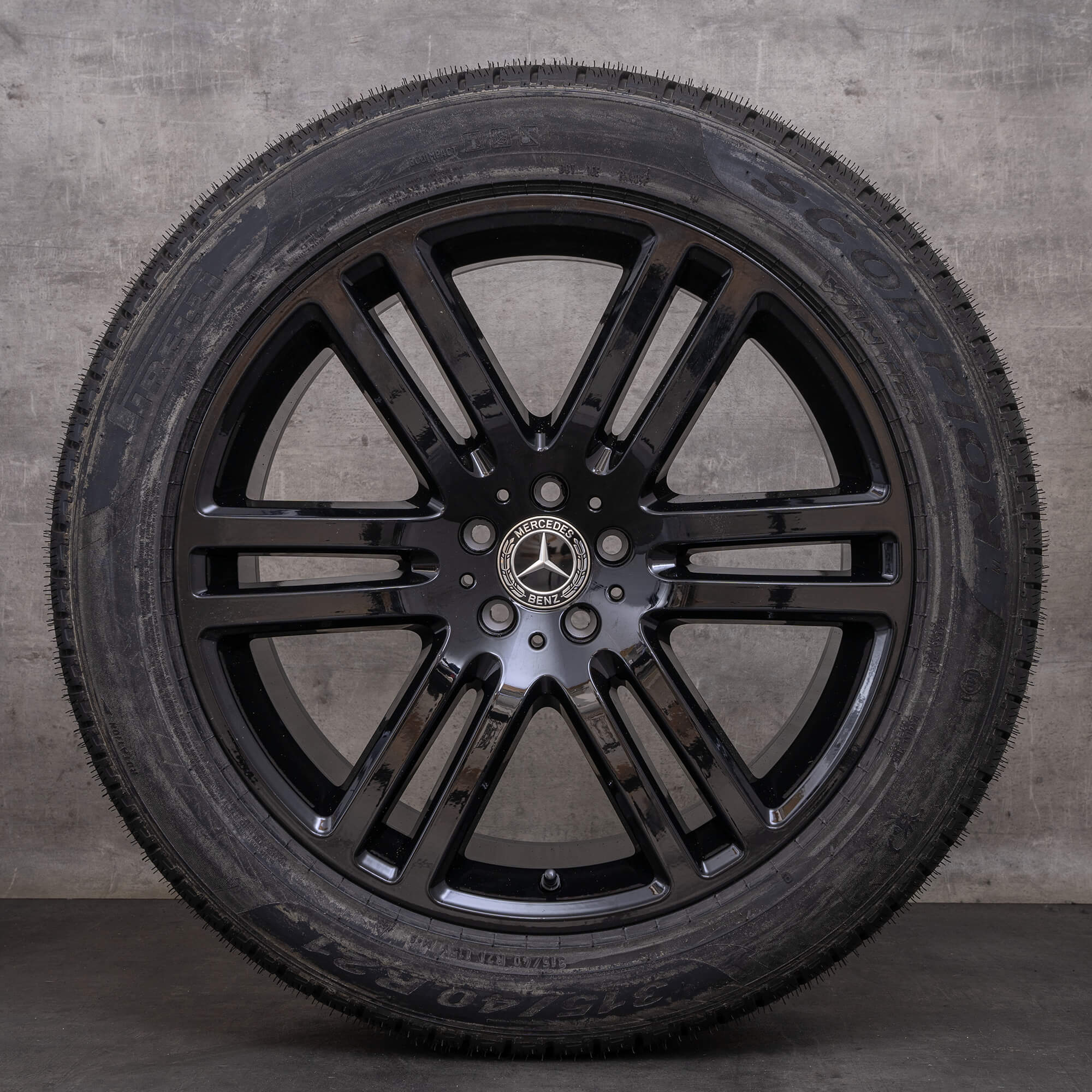 Oryginał Mercedes Benz GLE felgi 21 cali SUV V167 W167 koła zimowe A1674012600 A1674012800 czarny wysoki połysk