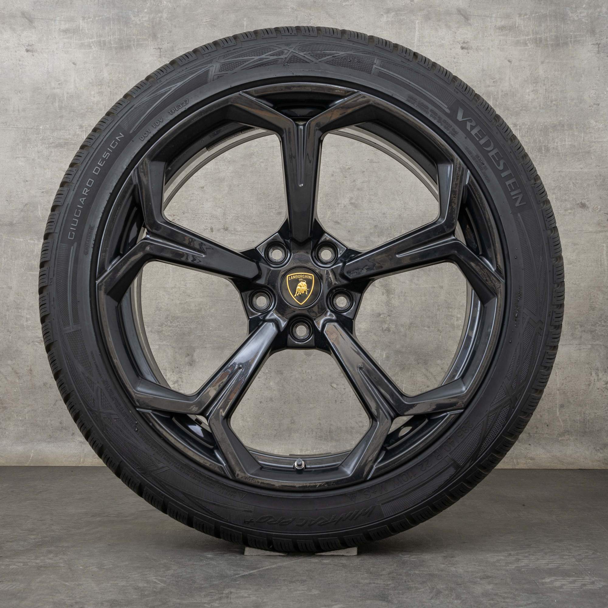 Oryginał Lamborghini Urus koła zimowe 22 cale felgi 4ML601025P 4ML0601025Q czarny błyszczący