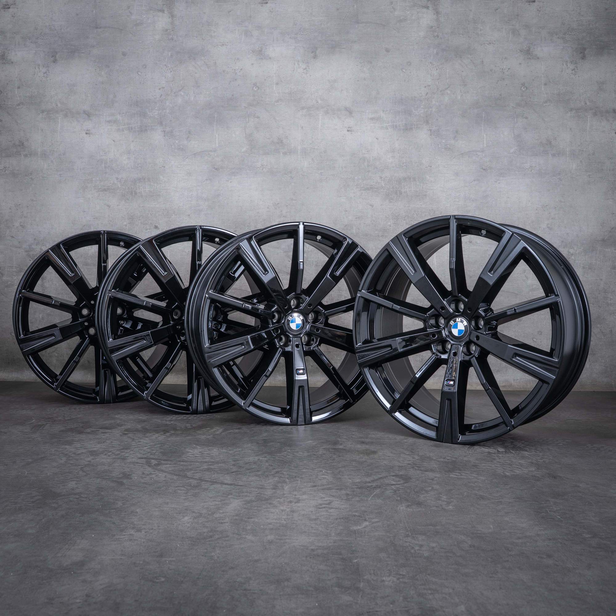 Oryginalne felgi BMW serii 5 i5 20 cali G60 G61 Styling 938 M 5A324E6 5A324E7 czarny połysk