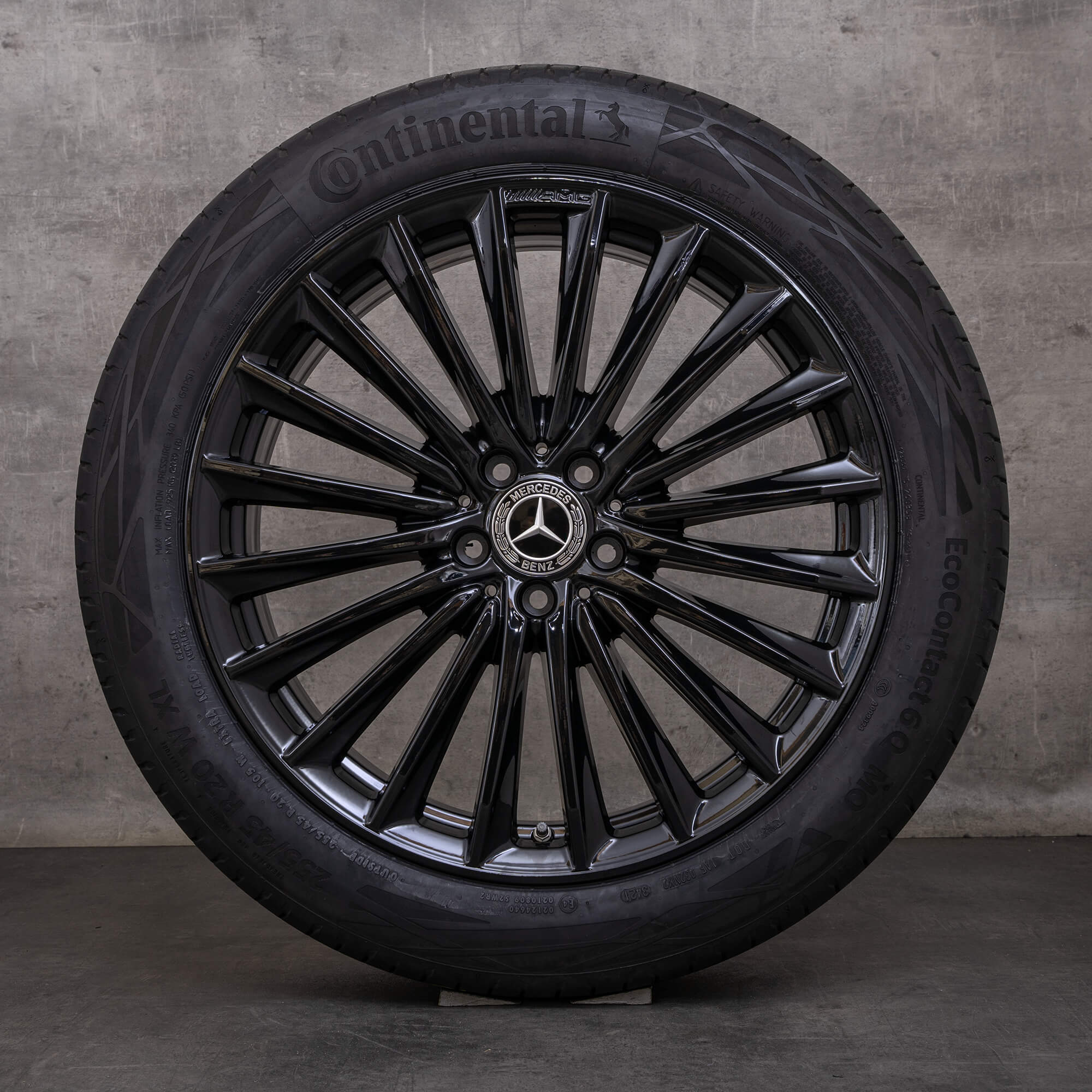 Orijinal Mercedes Benz GLC AMG jantlar 20 inç X254 C254 yaz jant lastik A2544010800 A2544010900 siyah parlak