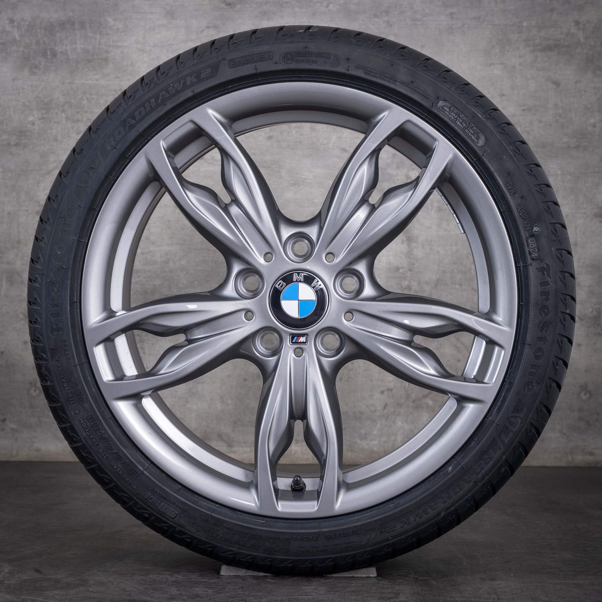 Original BMW 1er 2er Felgen 18 Zoll F20 F21 F22 F23  Sommerräder Styling 436 M 7845870 7845871 ferric grey hochglanz NEU