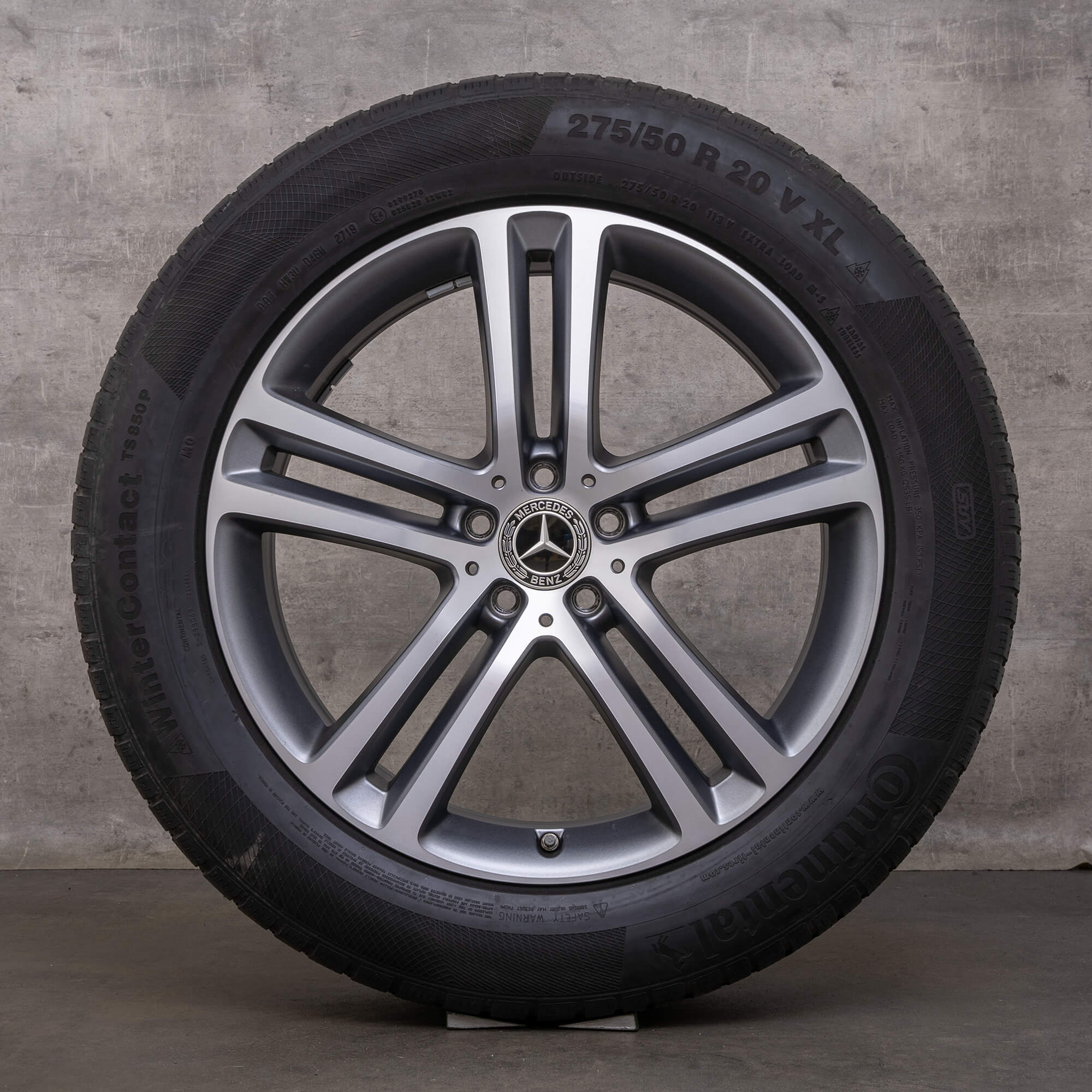 Oryginał Mercedes Benz GLE koła zimowe 20 cali X167 SUV C167 Coupe felgi A1674012400 A1674012500 himalaya szary mat polerowane