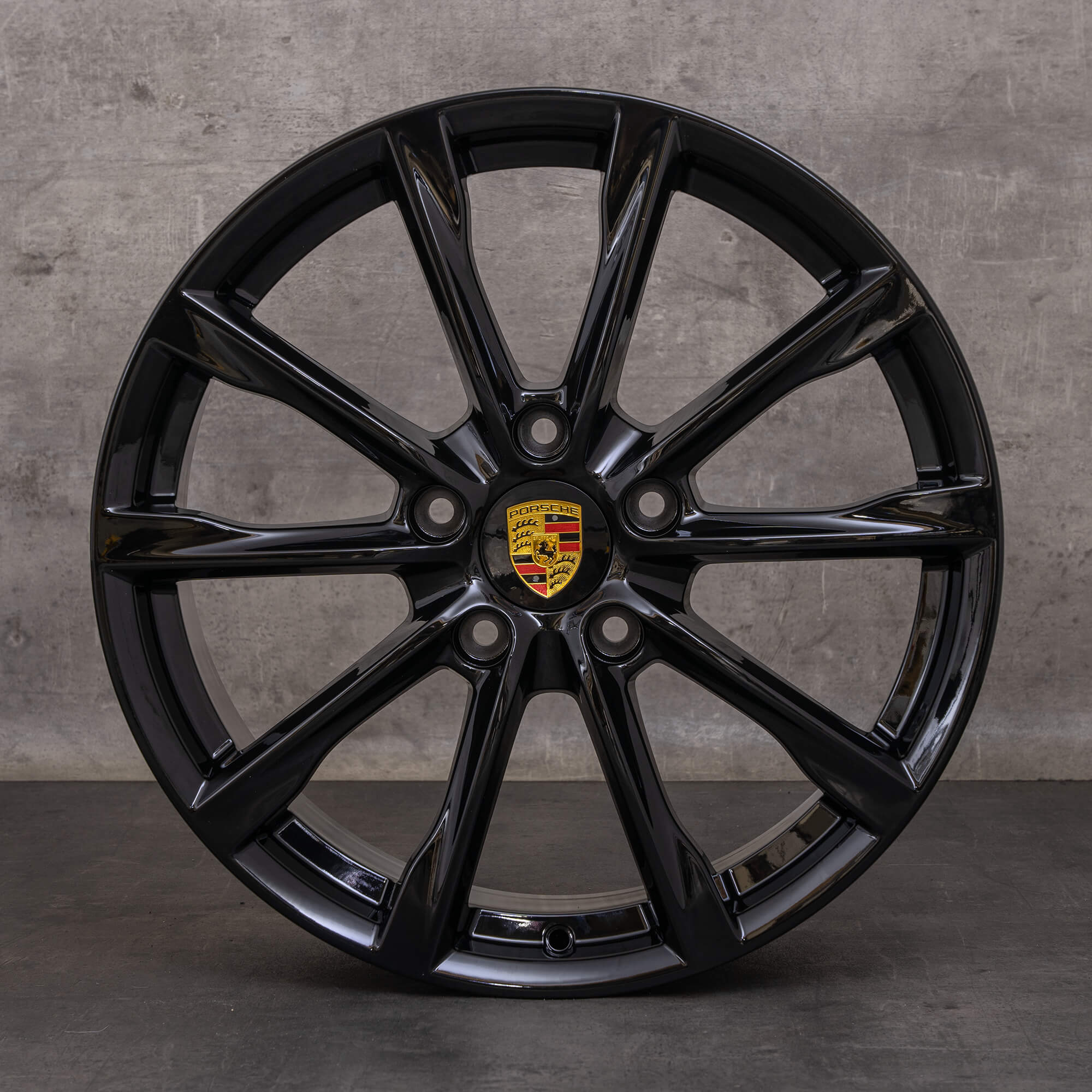 Originele Porsche Boxster Cayman velgen 19 inch 982 982601025 982601025A zwart glanzend