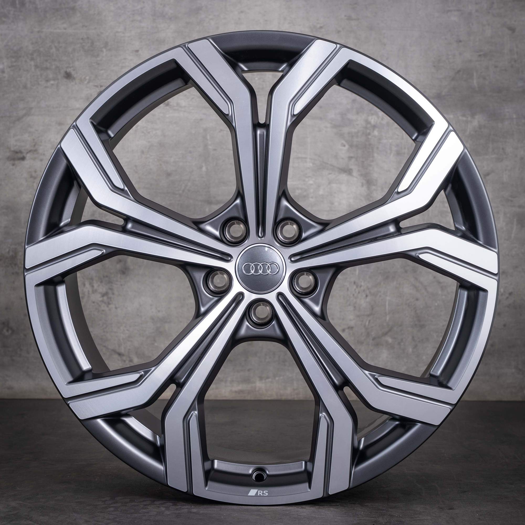 Cerchi originali Audi A6 S6 da 20 pollici 4K 4P C8 C9 4K0601025FD in titanio opaco diamantato NUOVI