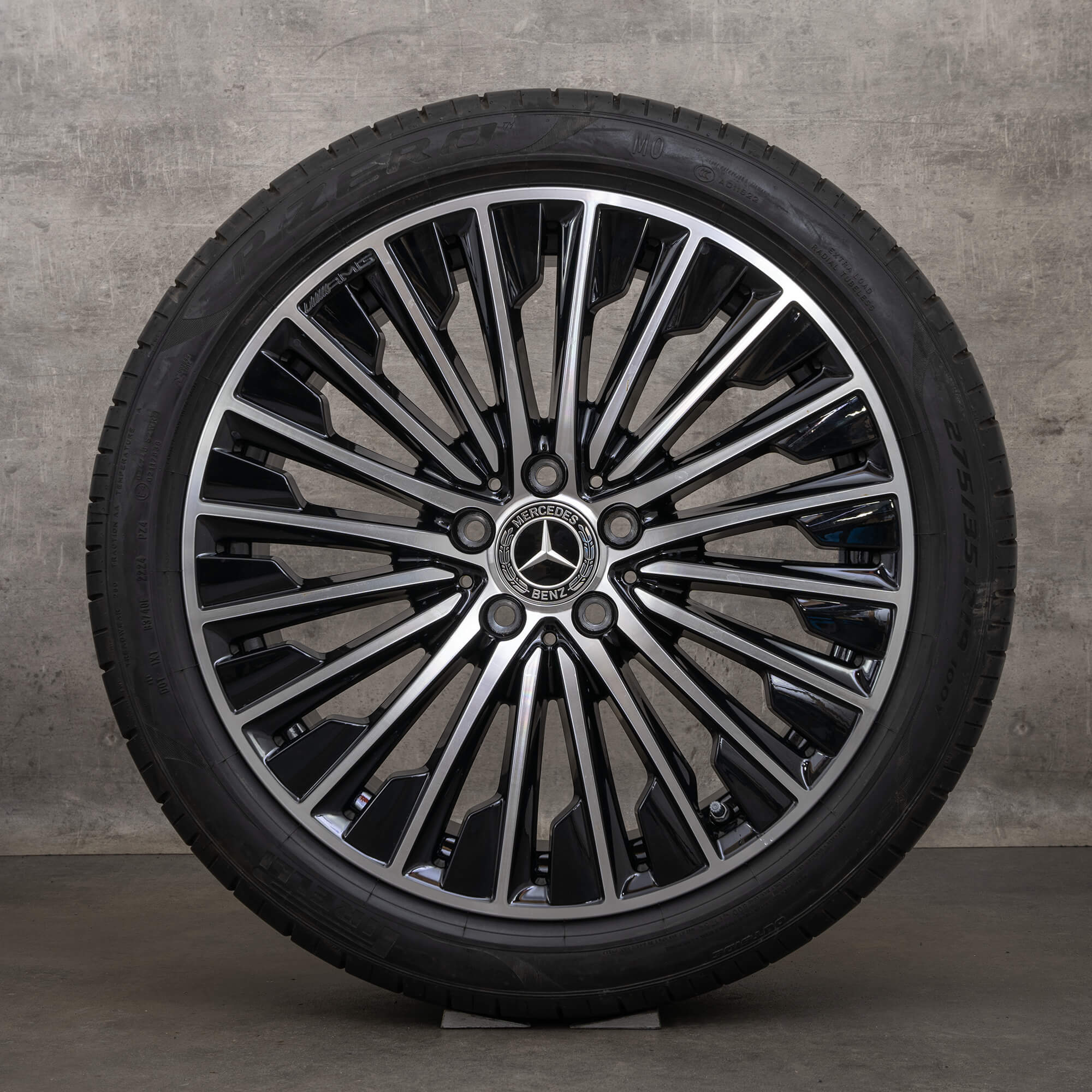 Original Mercedes Benz CLE AMG Felgen 19 Zoll C236 Sommerräder A2364012100 A2364012200 schwarz glanzgedreht