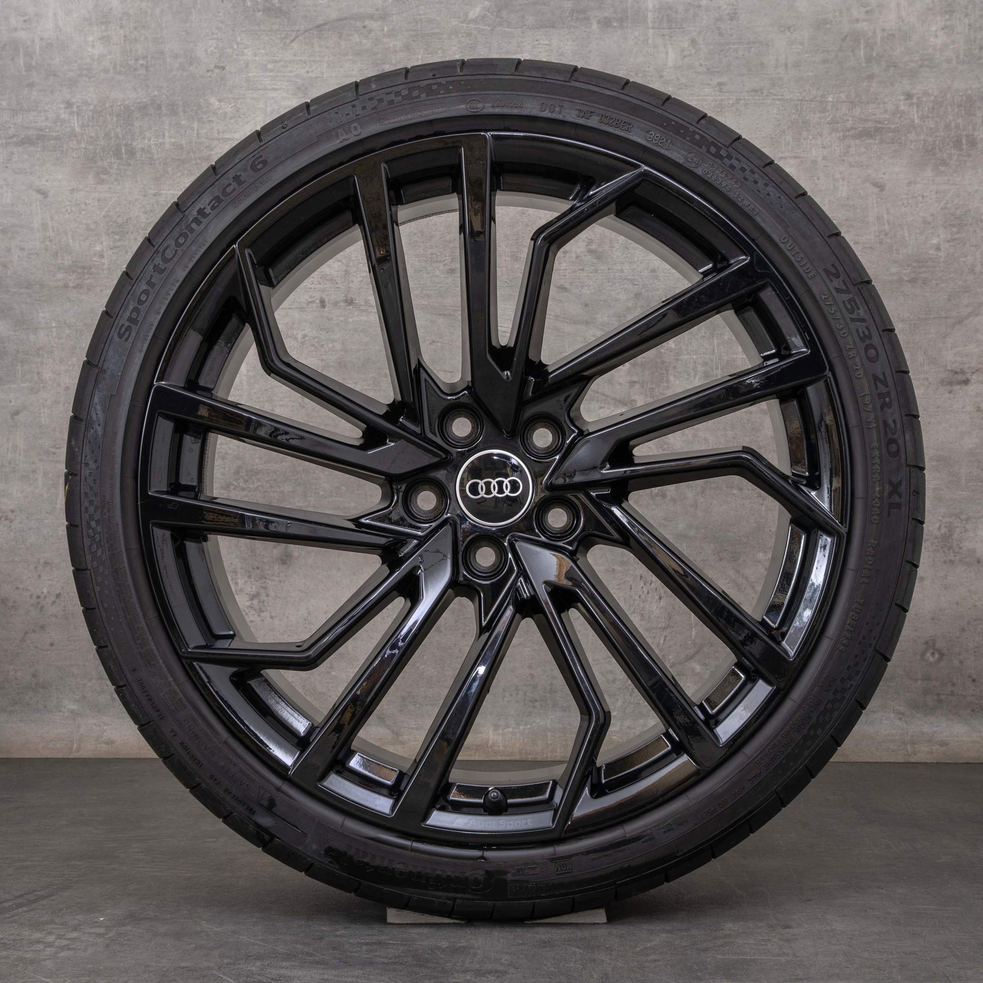 Jantes originais Audi RS4 RS5 jantes 20 polegadas B9 8W F5 verão 8W0601025FT preto brilhante