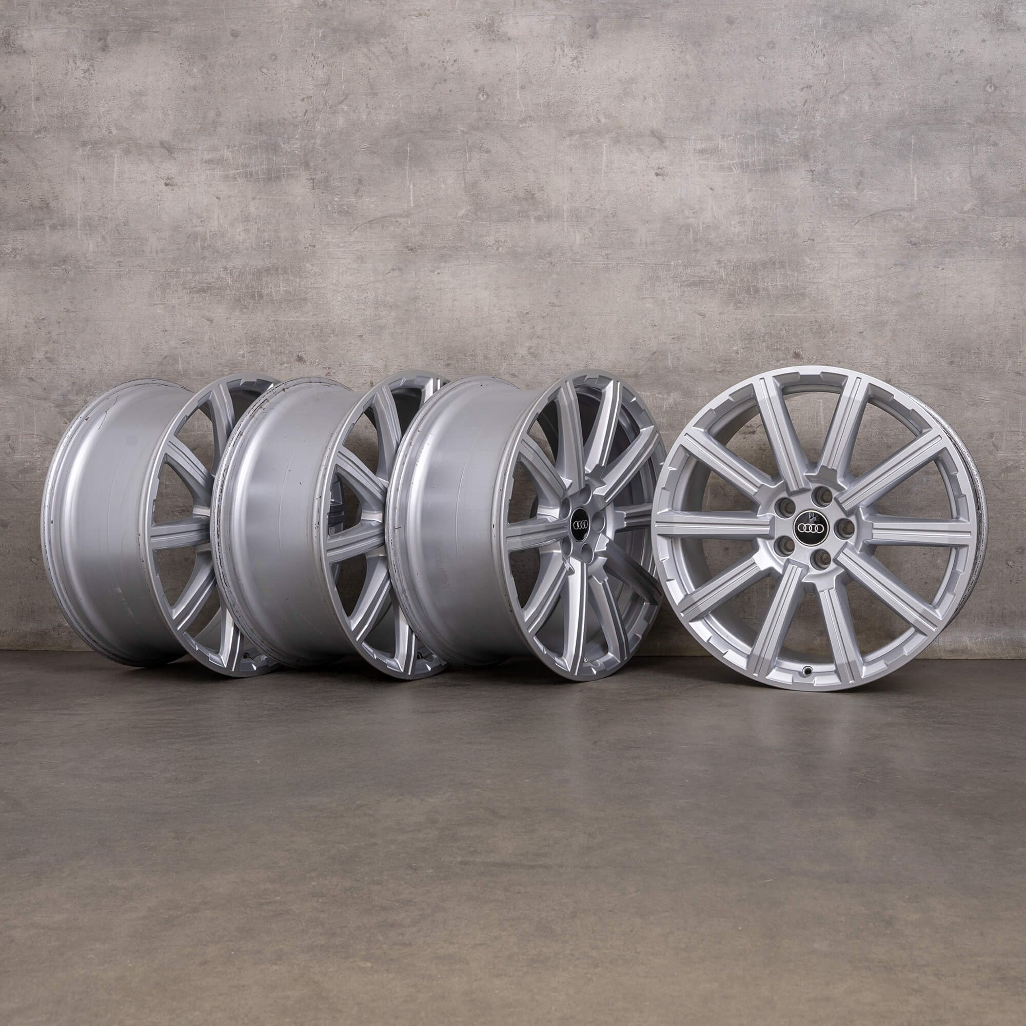 Jantes originales Audi Q7 SQ7 20 pouces 4M 4M0601025AE argent