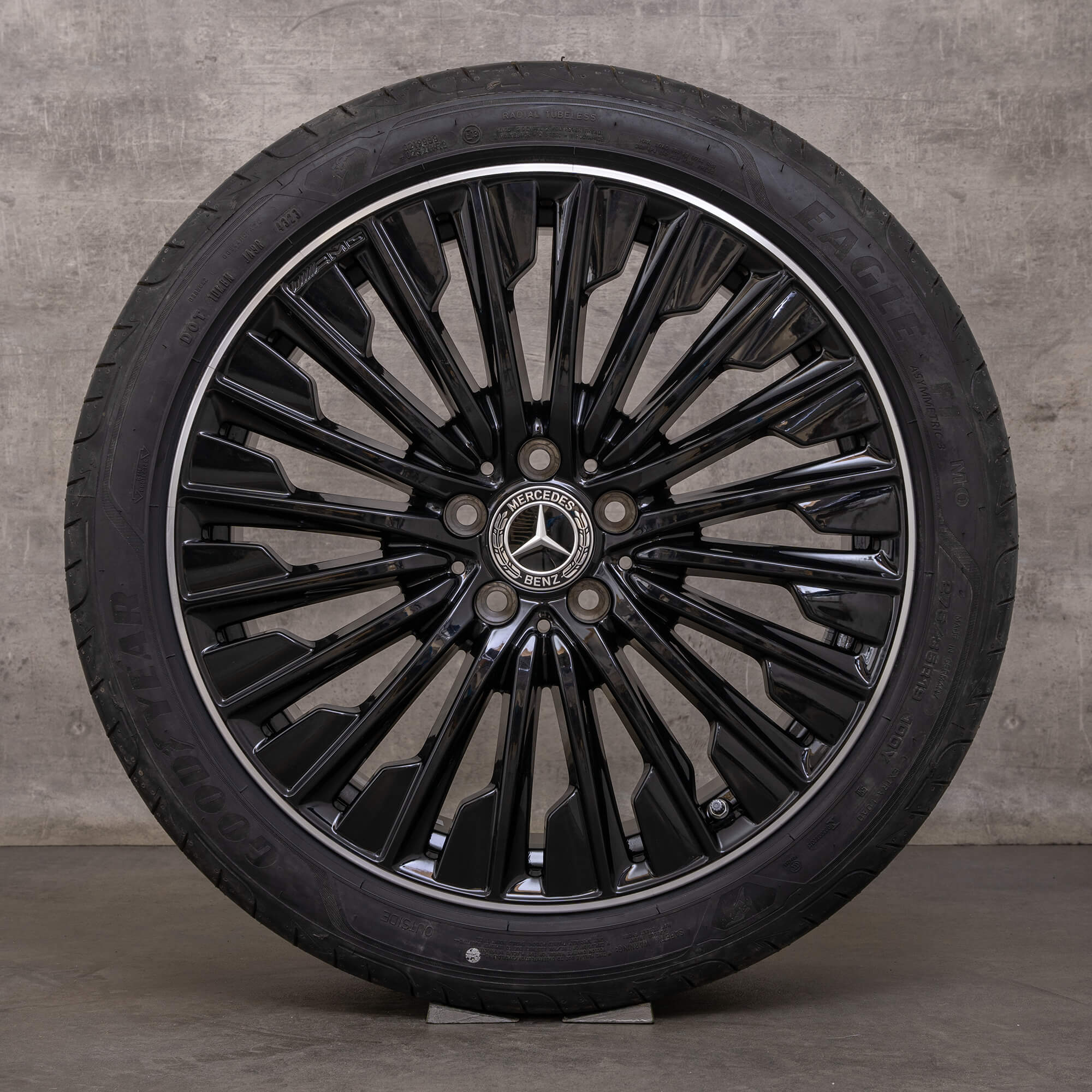 Llantas originales Mercedes Benz CLE AMG de 19 pulgadas C236 A236 neumáticos verano A2364011900 A2364012000 negro brillante torneado