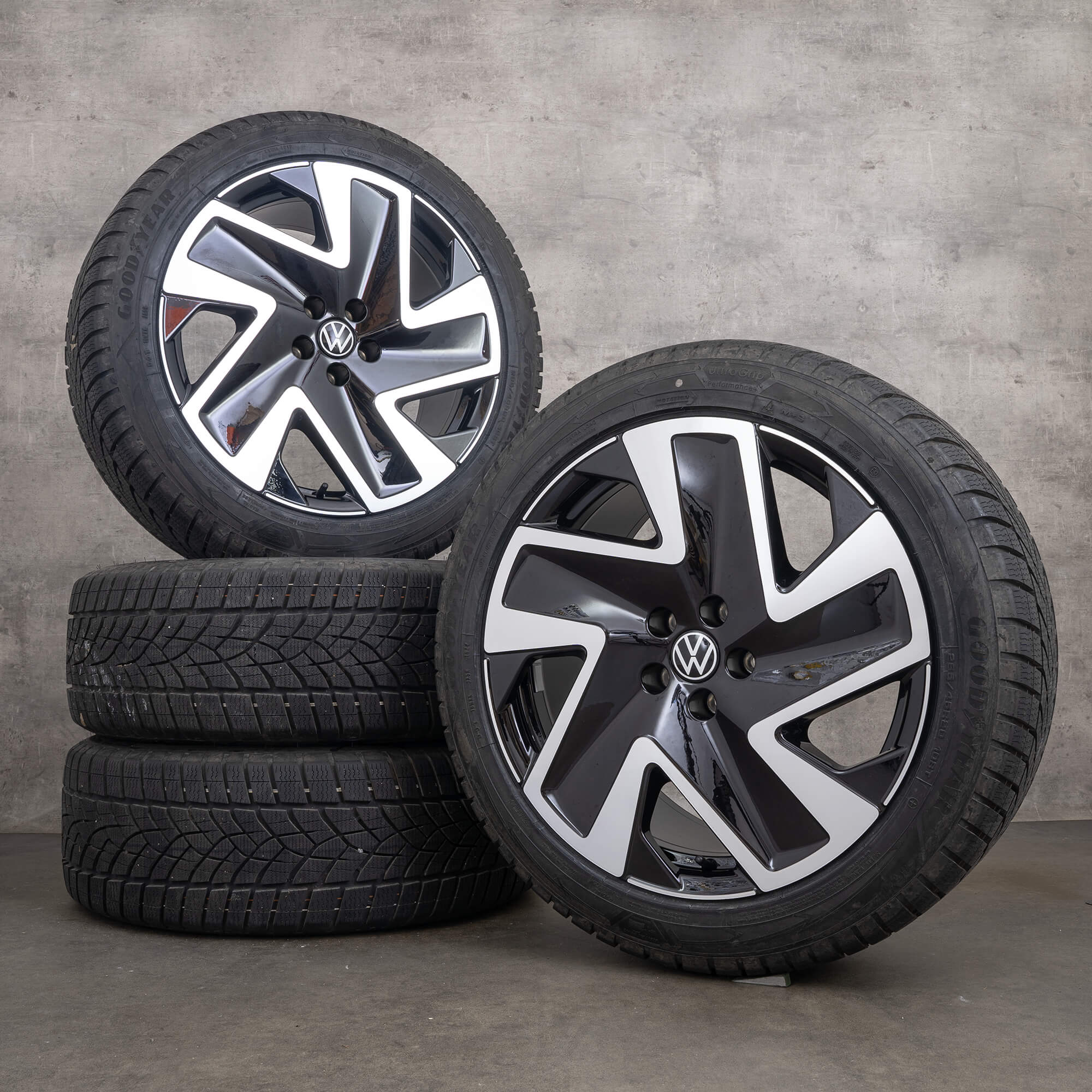 VW ID Buzz vinterhjul 20-tommers felger vinterdekk 1T3601025E 1T3601025BM Solna