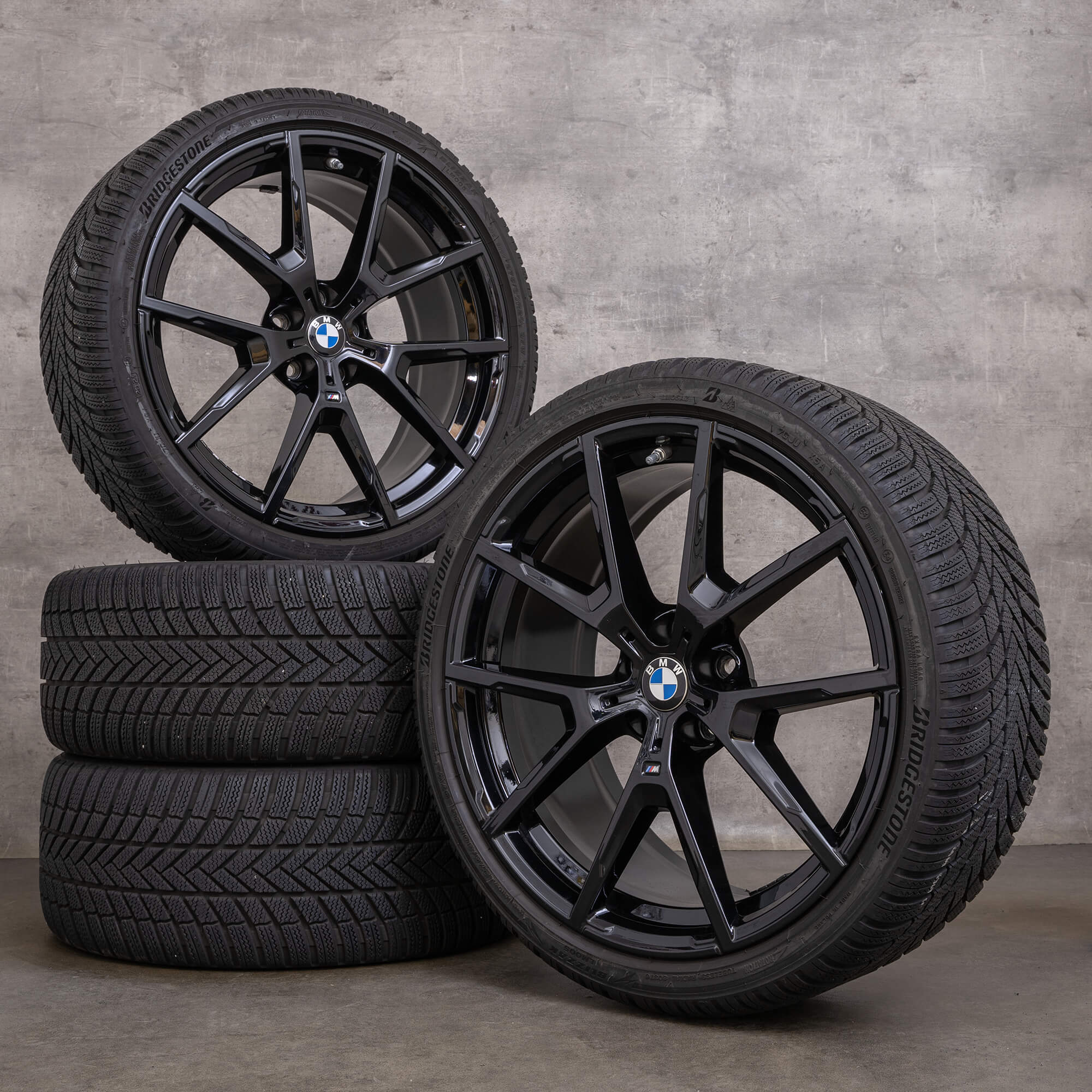 Originale BMW Serie 8 ruote OEM invernali 20 pollici G14 G15 G16 cerchi 8097240 8097241 728 M jet black