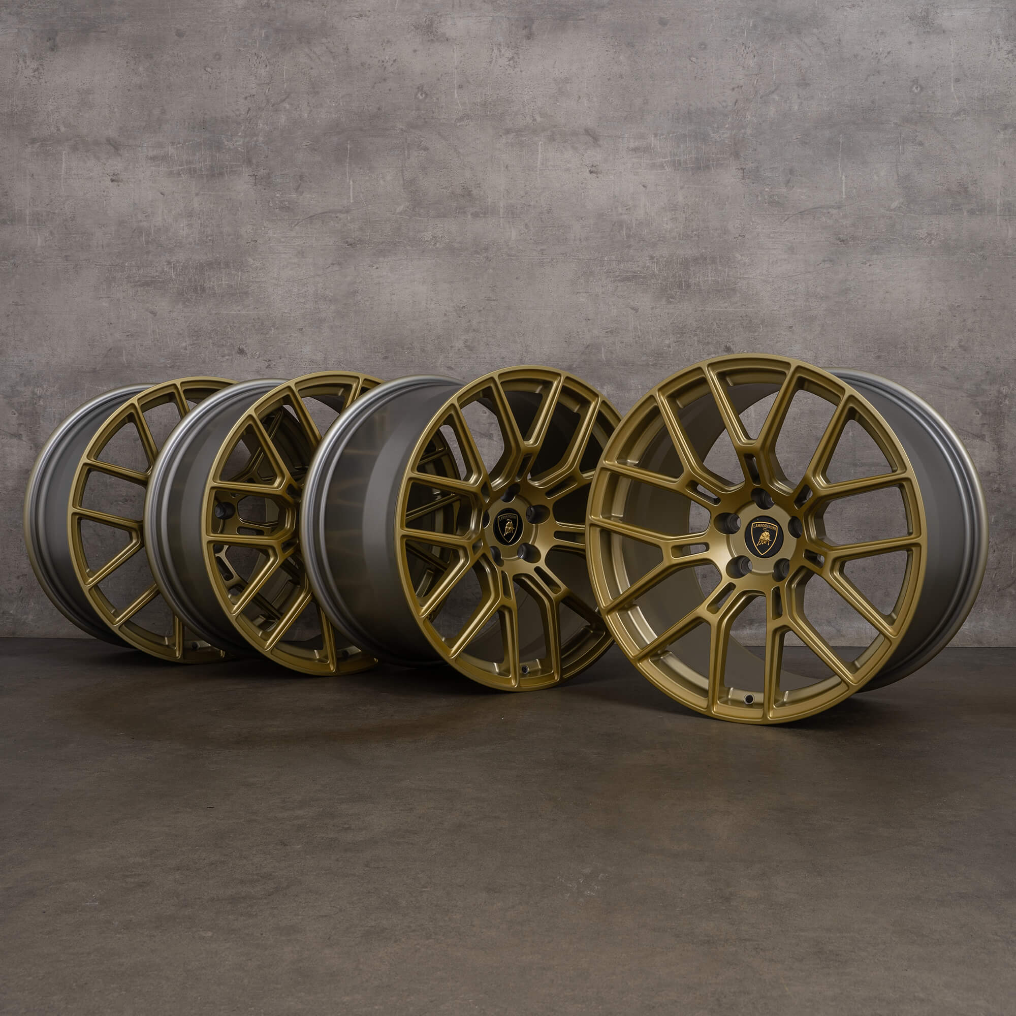 OEM Lamborghini Huracan rims 19 inch 4T0601017 gold matt