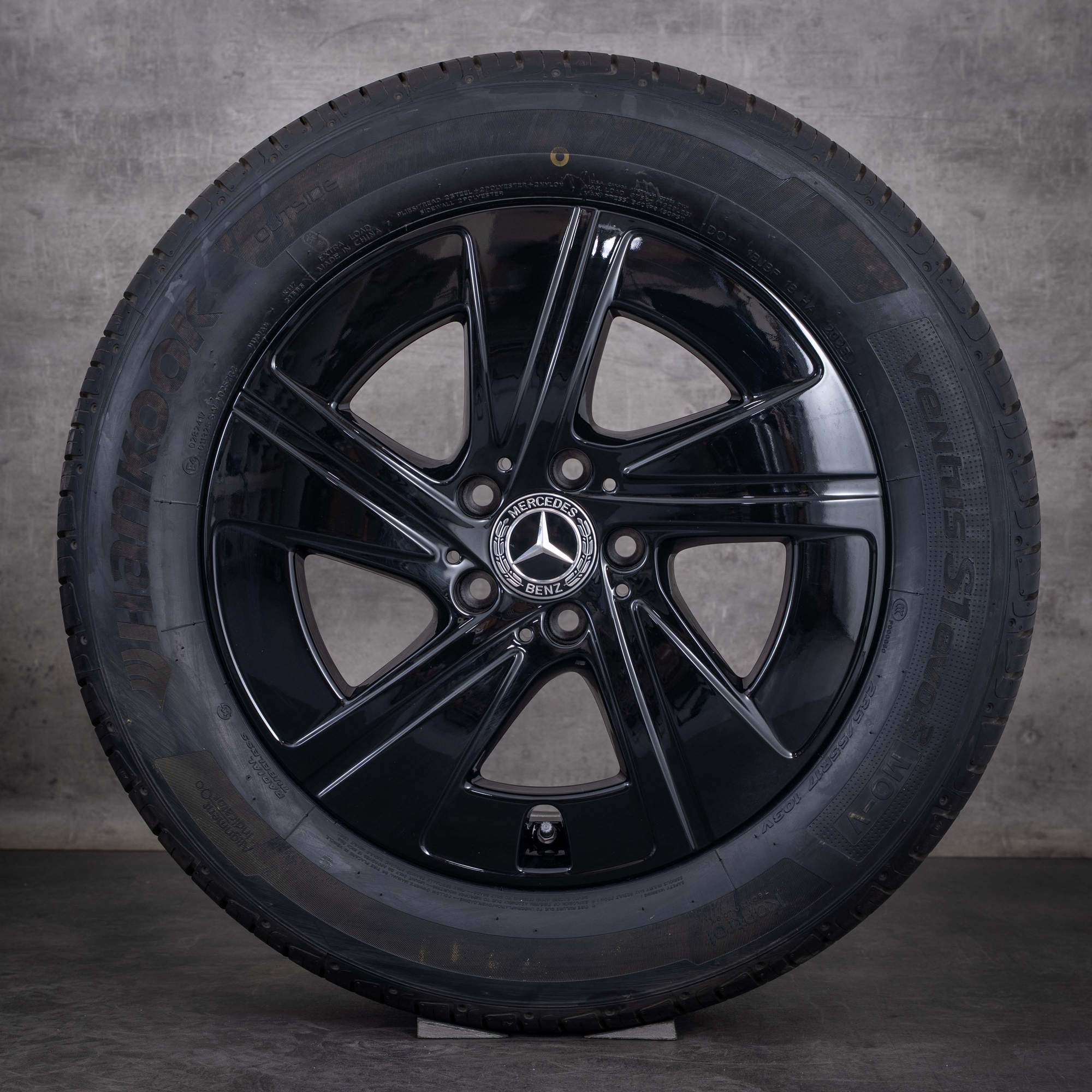 Jante originale Mercedes-Benz Clasa V Vito de 17 inci W447 pentru anvelope de vară A4484011400 negru lucios