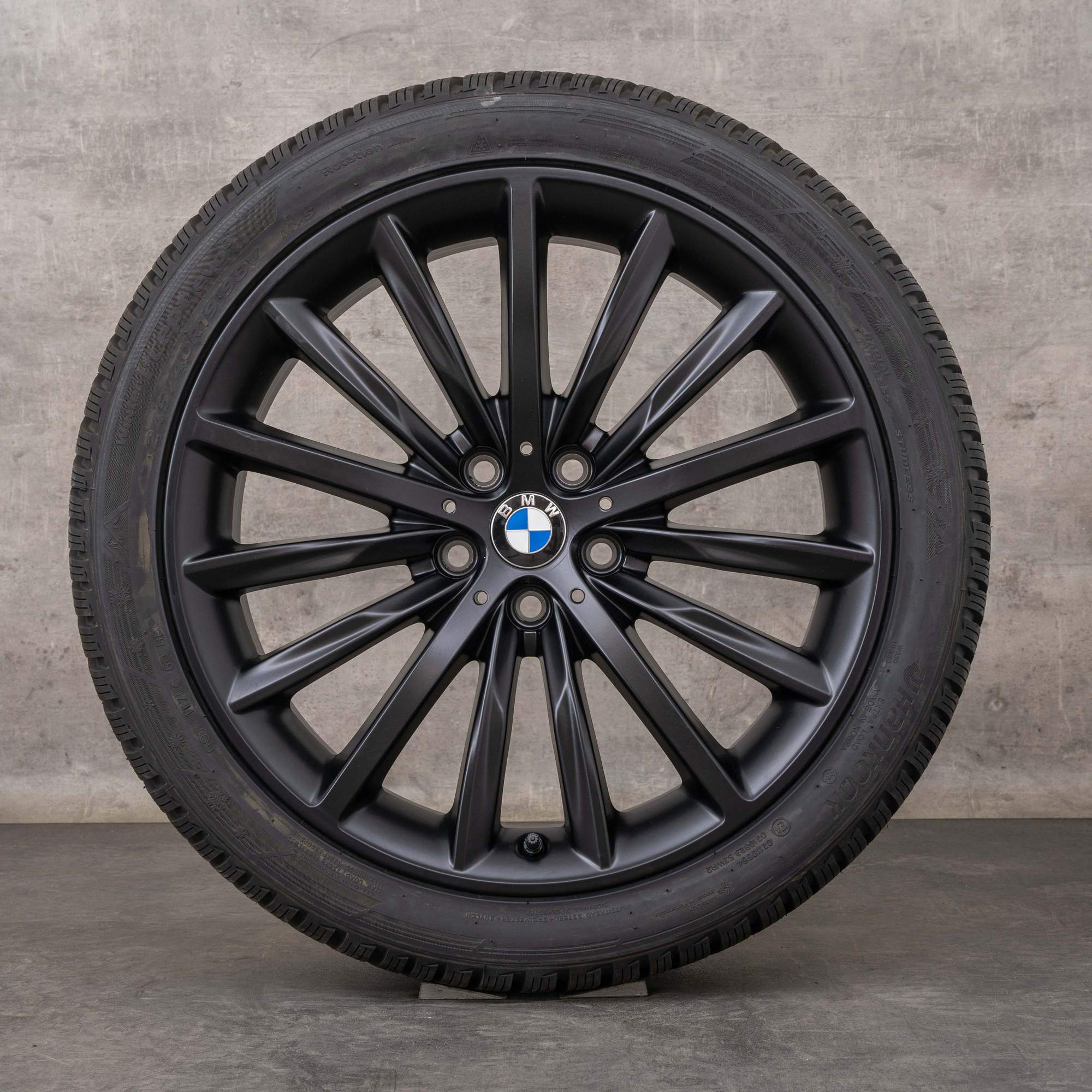 Alkuperäiset BMW 5-sarjan vanteet 19 tuuman G30 G31 kesäpyörät muotoilu 633 6863419 musta matta