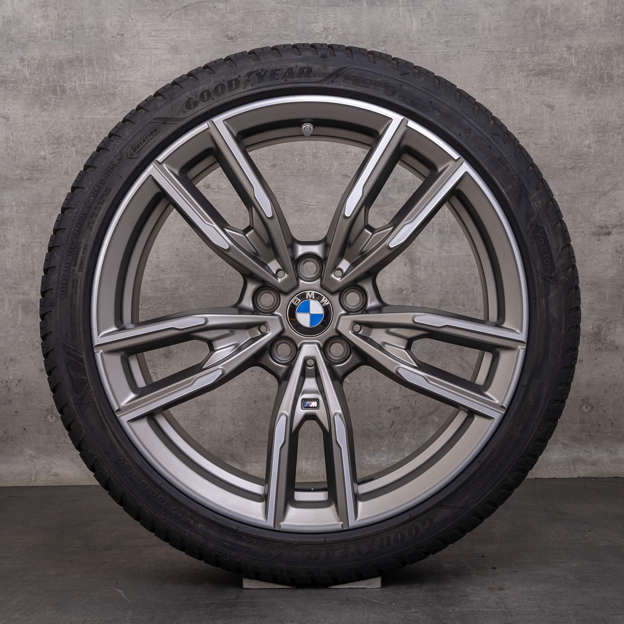 Jantes originais BMW Série 2 3 4 19 polegadas G42 G20 G21 G22 G23 Pneus All Season estilo 792 M 8089894 8089895 orbit grey matt glossy turned