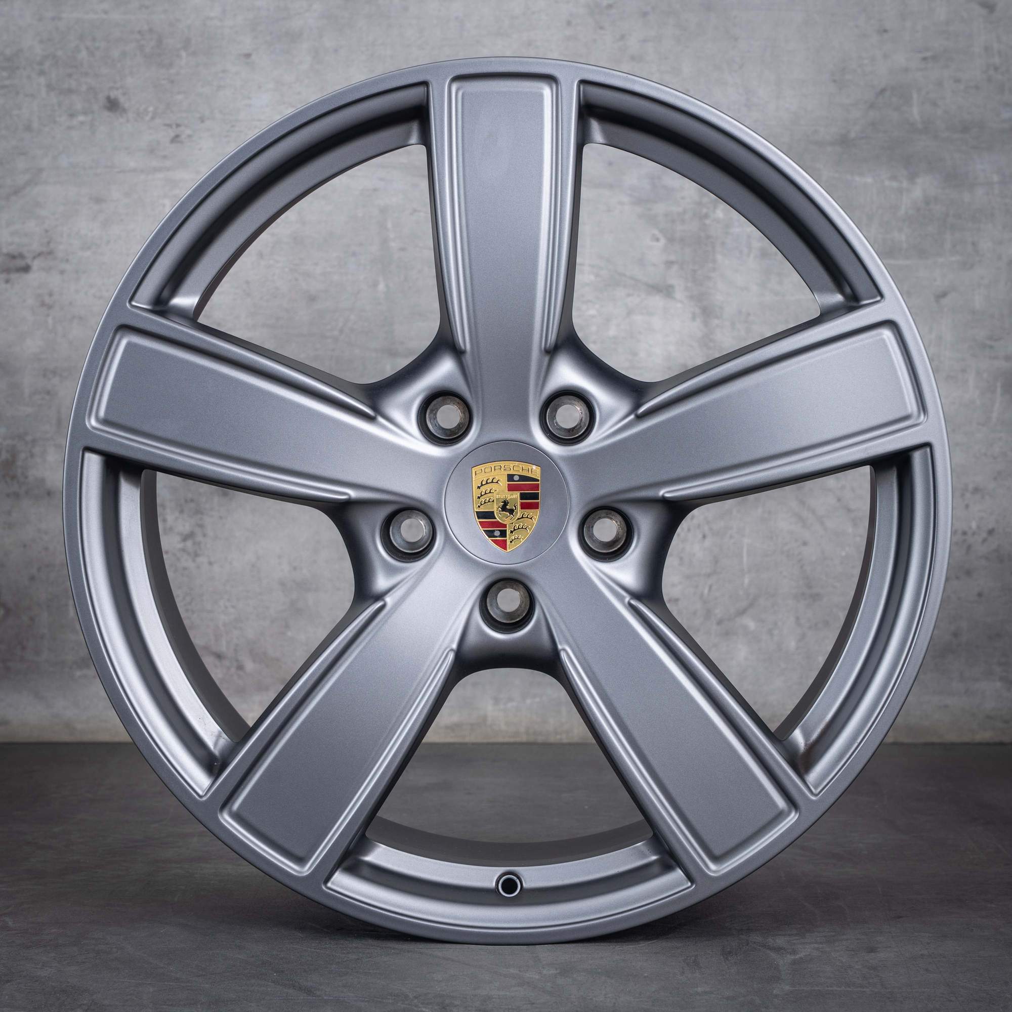Alkuperäiset Porsche Cayenne 20 tuuman vanteet 9YA E3 9Y0601025BP 9Y0601025BQ Sport Classic platina hopea matta