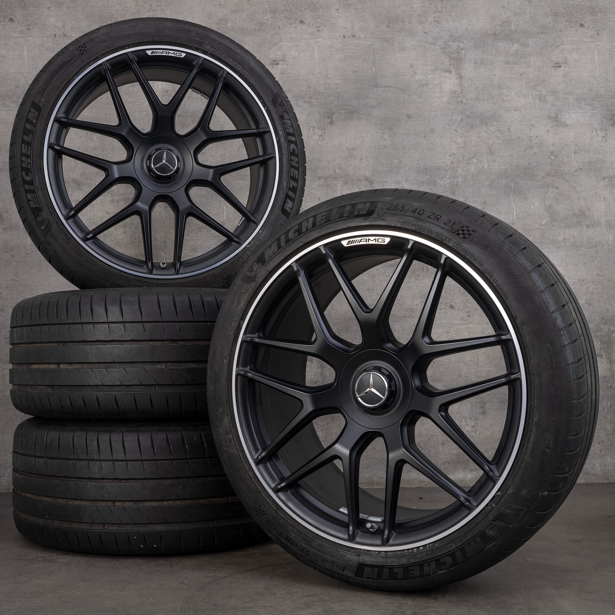 21 inch Mercedes GLC 63 & 63S AMG C253 X253 summer tires wheels 6