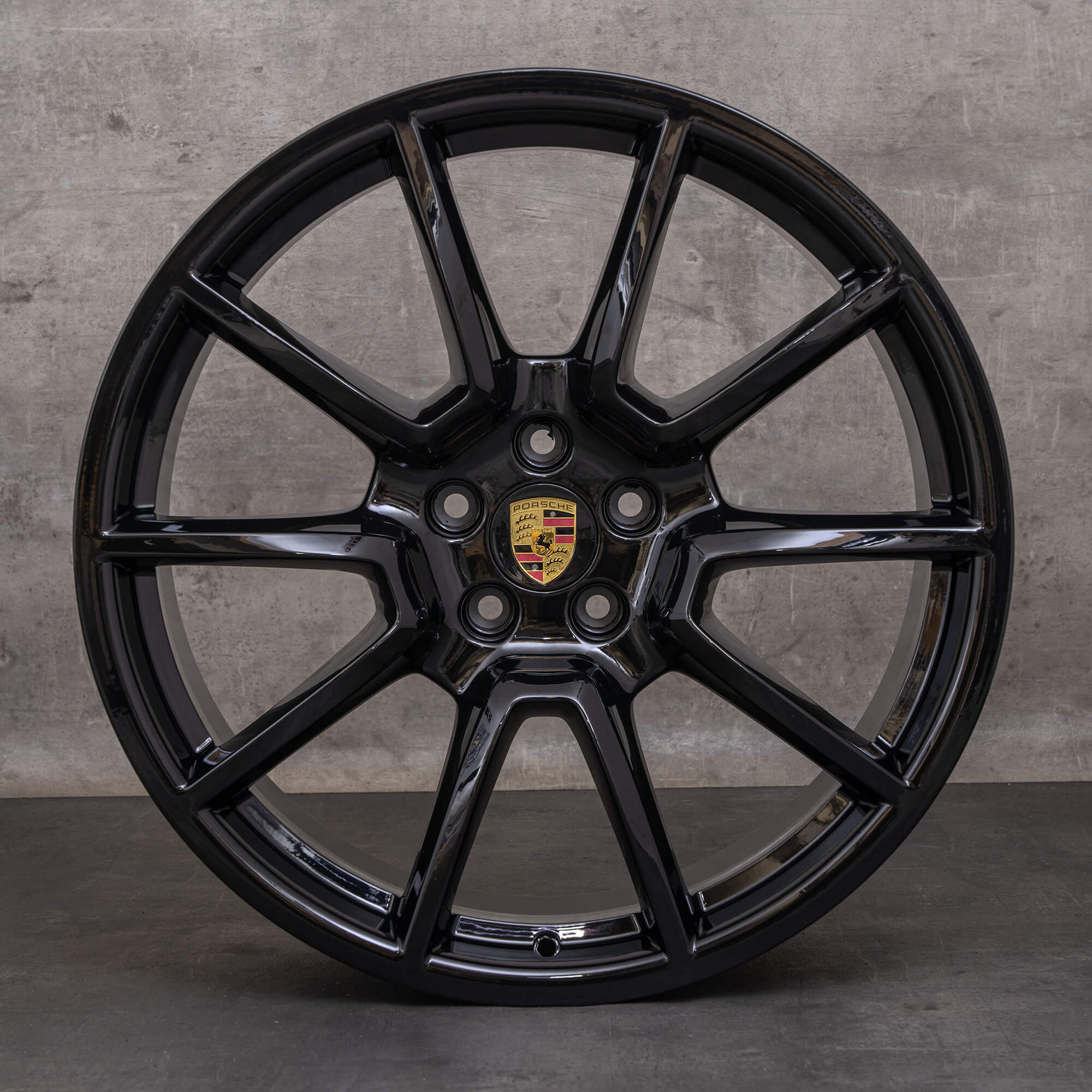 OEM Porsche Macan Rims 20 inch 95B601025BH 95B601025BJ black glossy