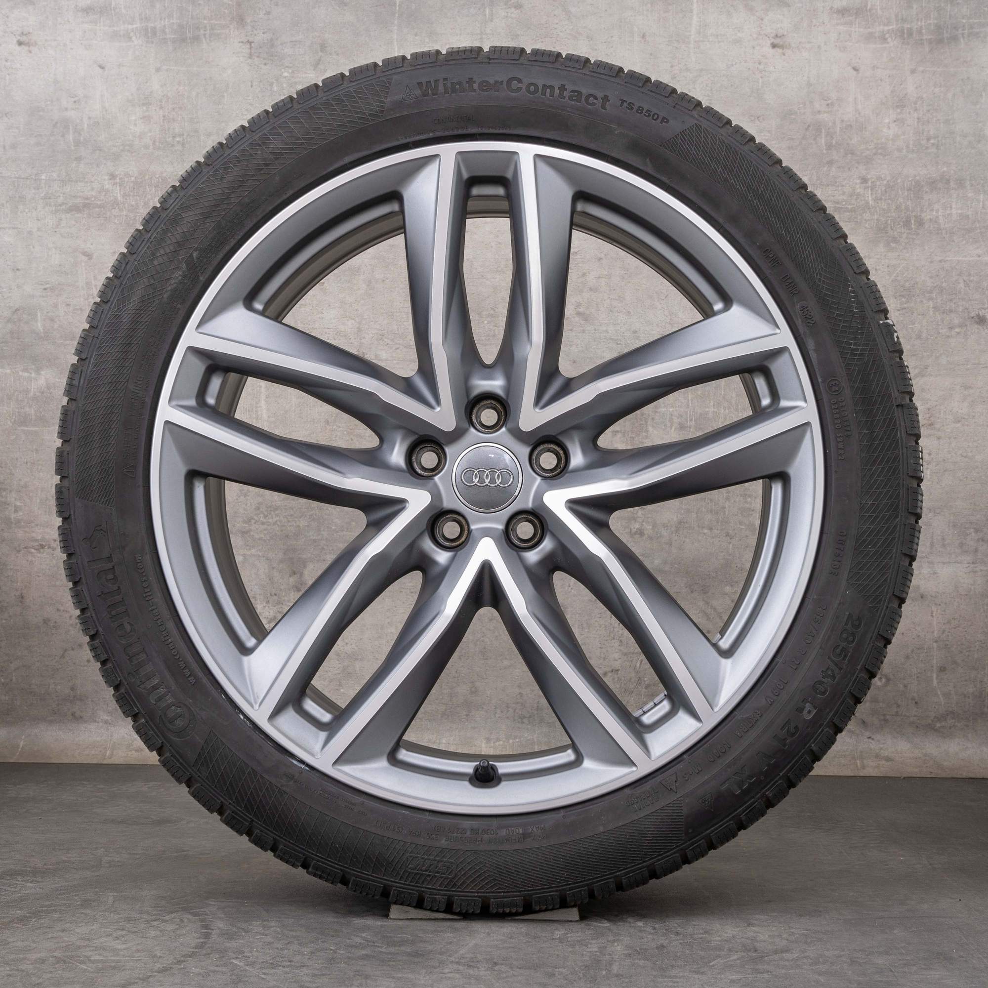 OEM Audi Q7 SQ7 winter wheels 21 inch 4M rims 4M0601025T titanium matt ...