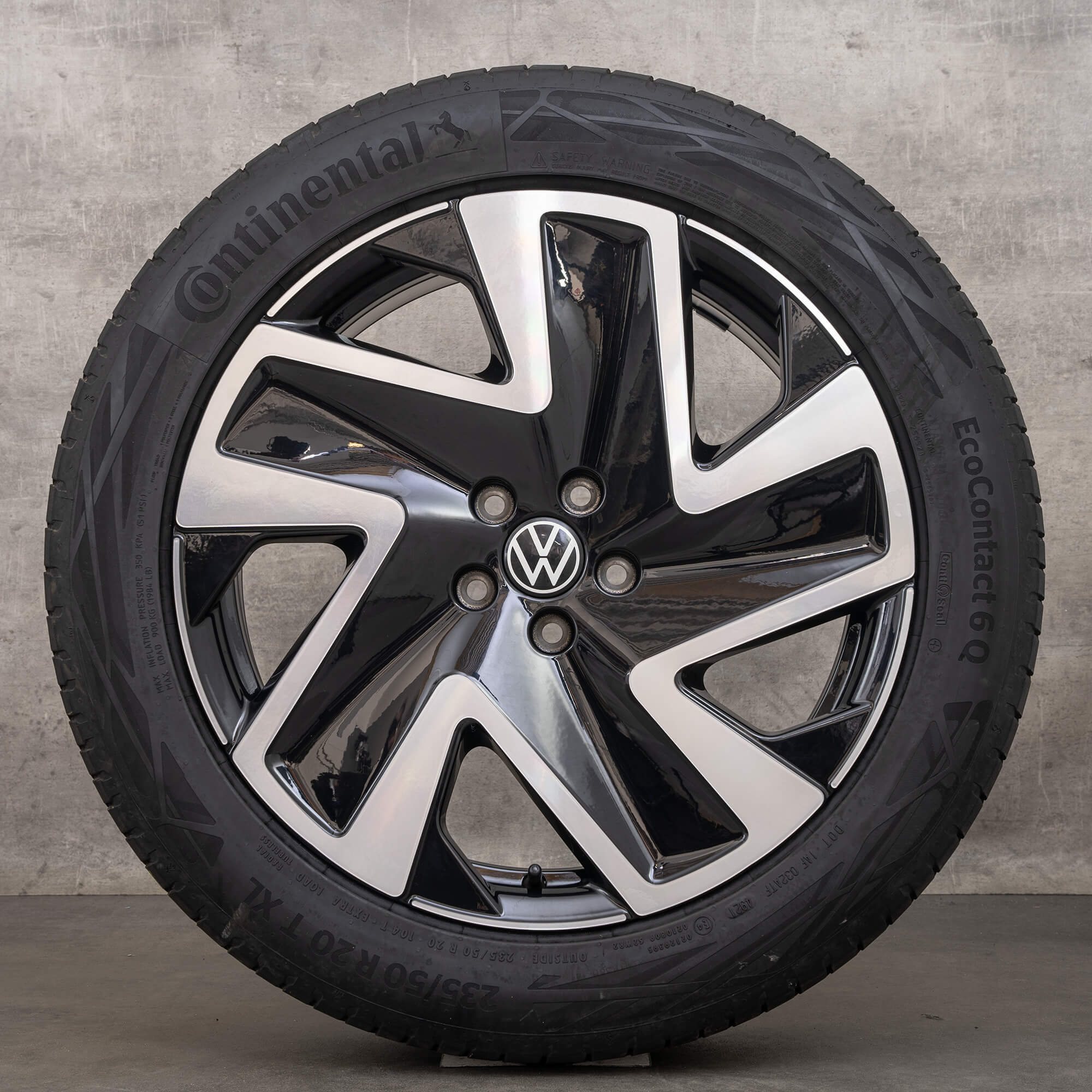 VW ID. Buzz Sommerräder 20 Zoll Felgen Sommerreifen schwarz glanzgedreht Solna
