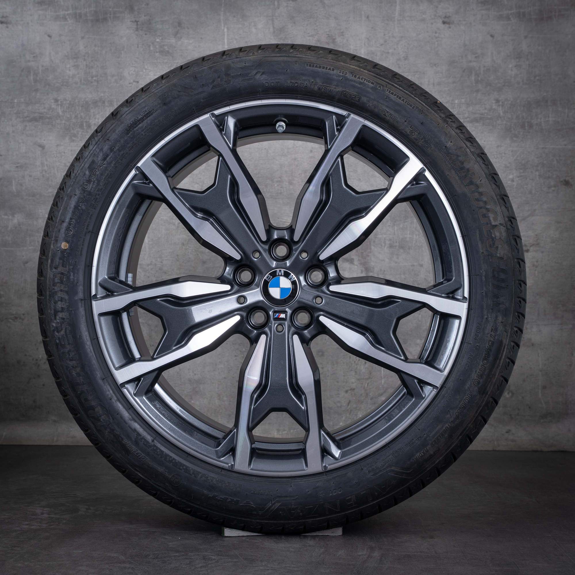 Oryginalne felgi BMW X3 X4 20 cali G01 G02 koła letnie stylizacja 787 M 8073791 8073792 orbit szary polerowane toczone