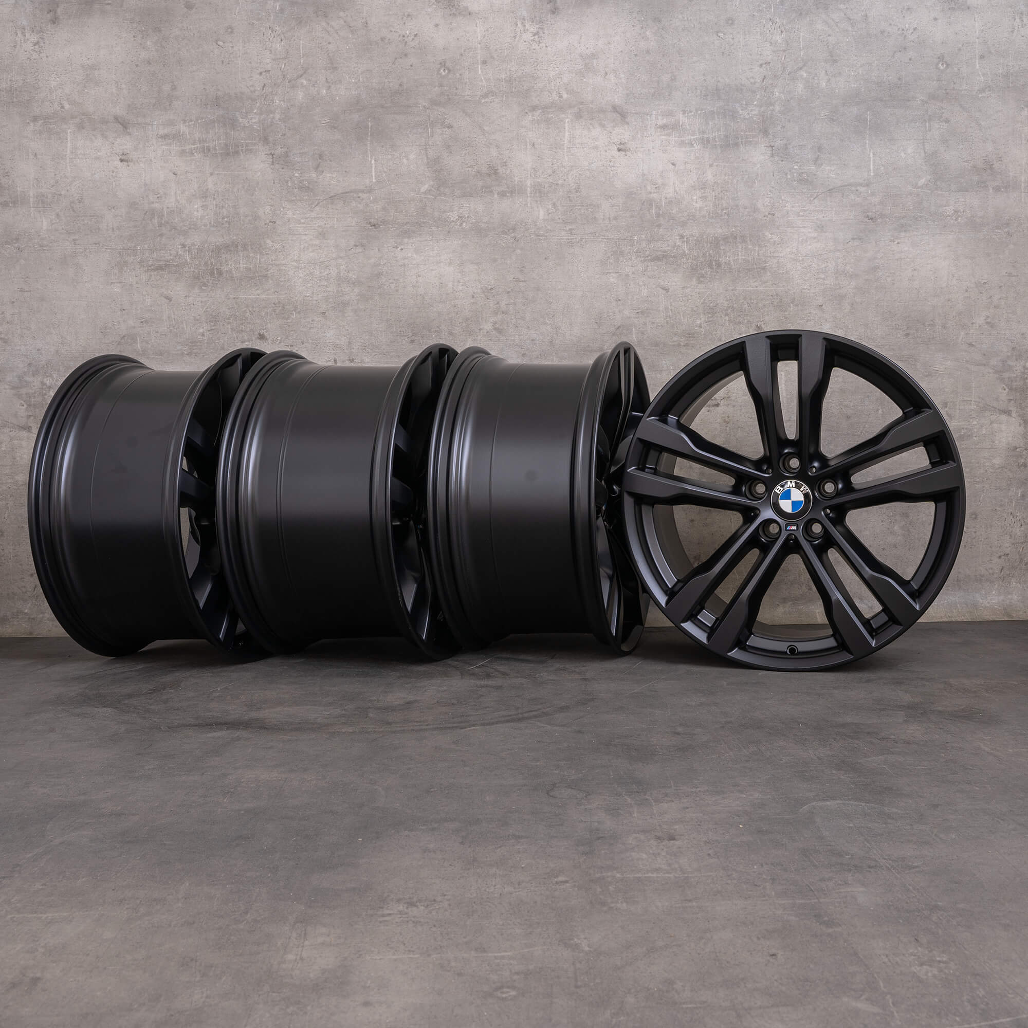 OEM BMW X5 X6 rims 20 inch E70 F15 F16 Styling 468 M 7846788 7846789 black matt