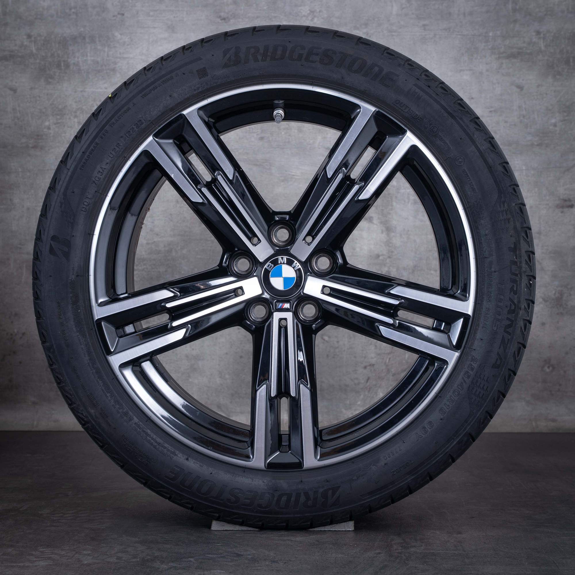 Original BMW 2er 3er 4er Felgen 18 Zoll G20 G21 G22 G23 G42 Coupé Sommerräder Syling 848 M 8746631 8746632 jet black glanzgedreht