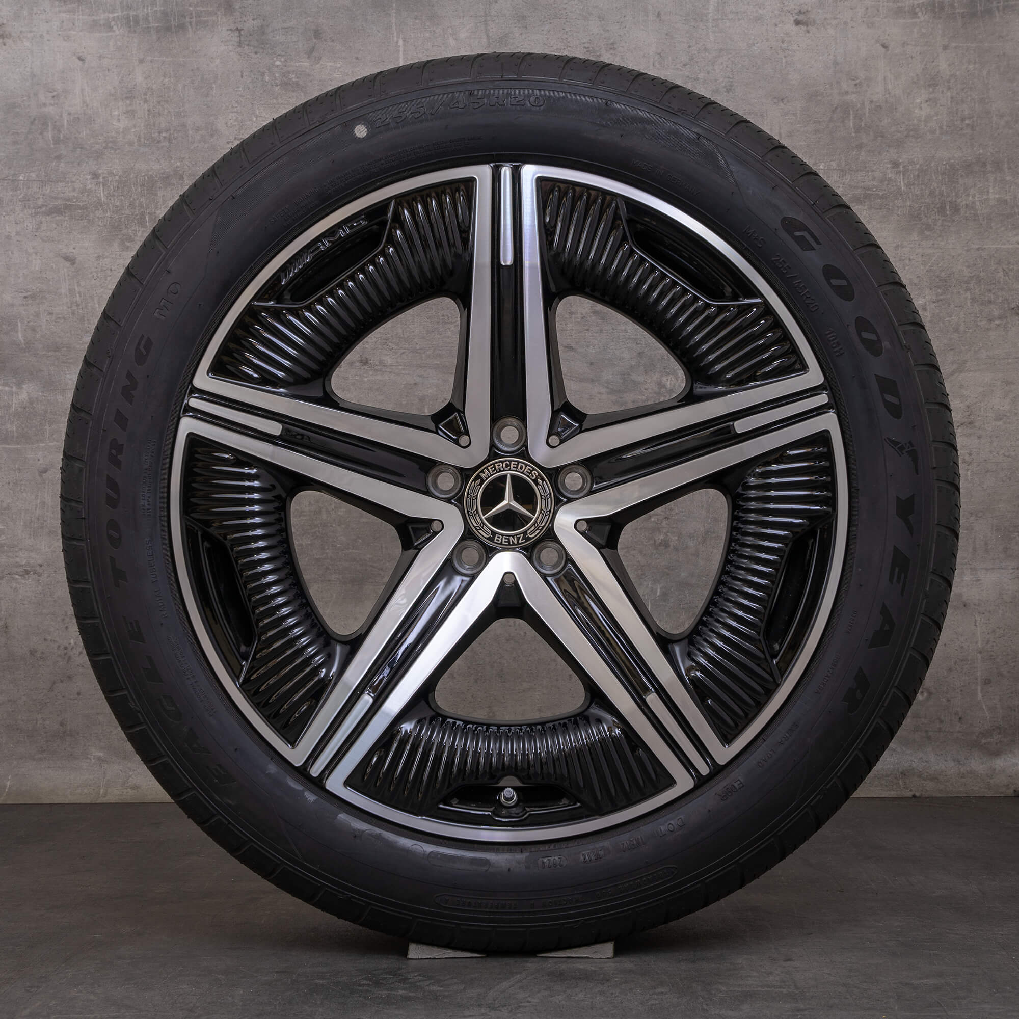 OEM Mercedes Benz EQS rims 20 inch V297 summer wheels A2974012300 black ...