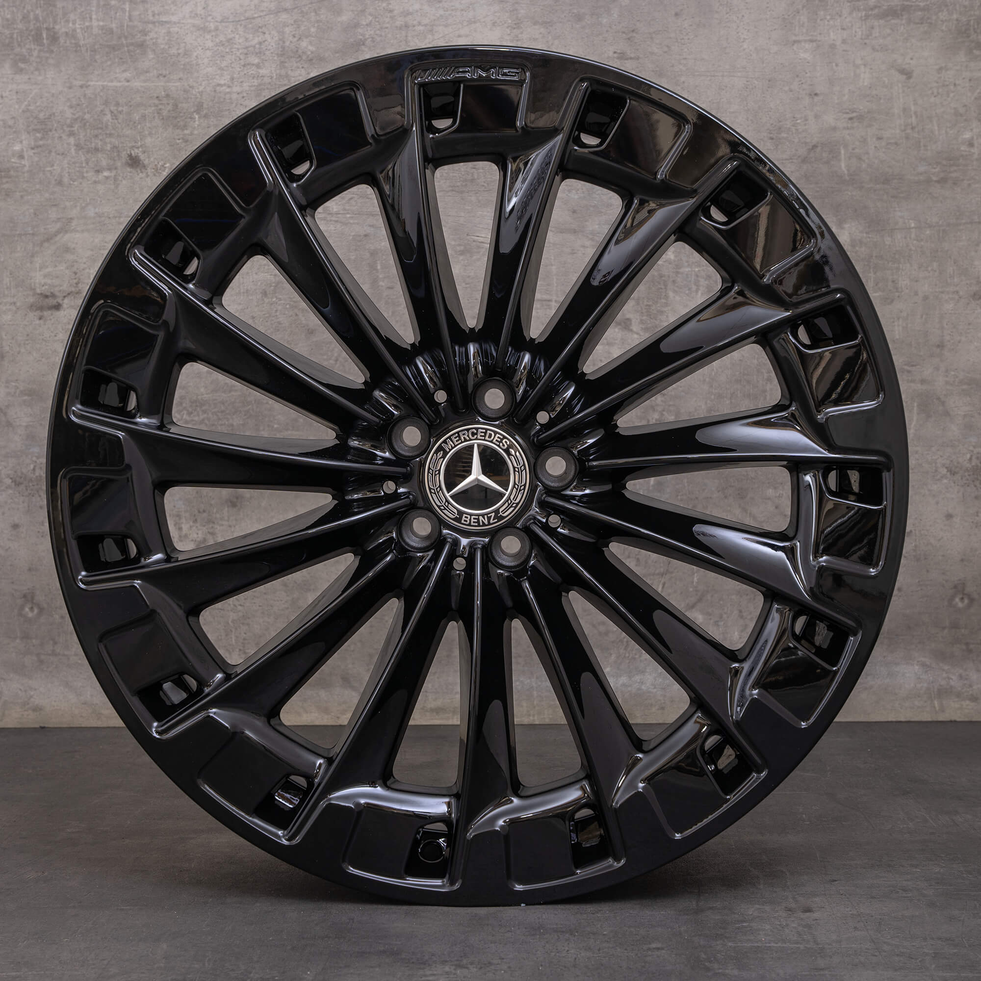 OEM Mercedes Benz EQS AMG rims 22 inch SUV X296 A2964011800 black