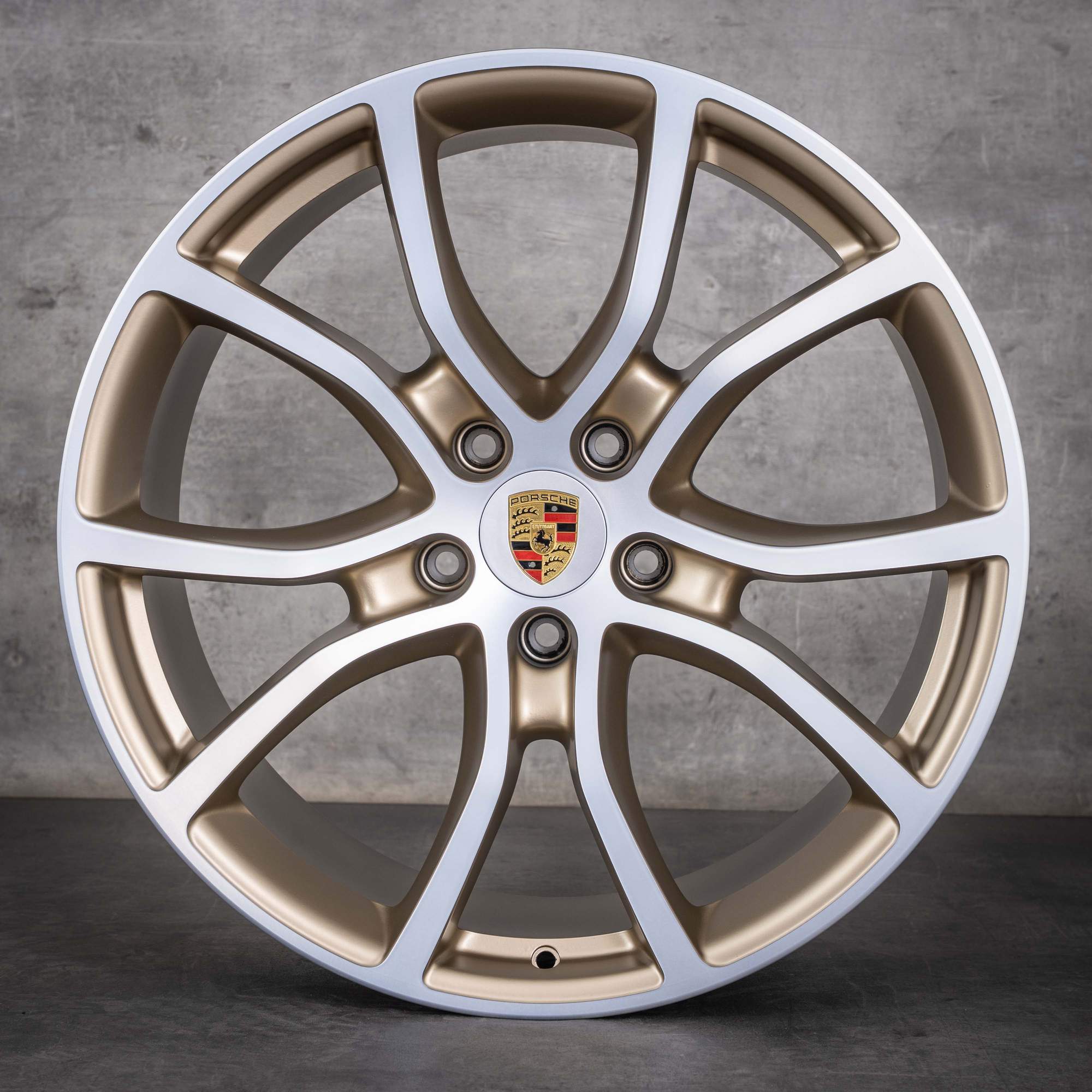 Oryginalne felgi do Porsche Cayenne Coupe 9YA I II 21 cali 9Y0601025BH 9Y3601025AD z neodymu matowe z diamond cut NOWE