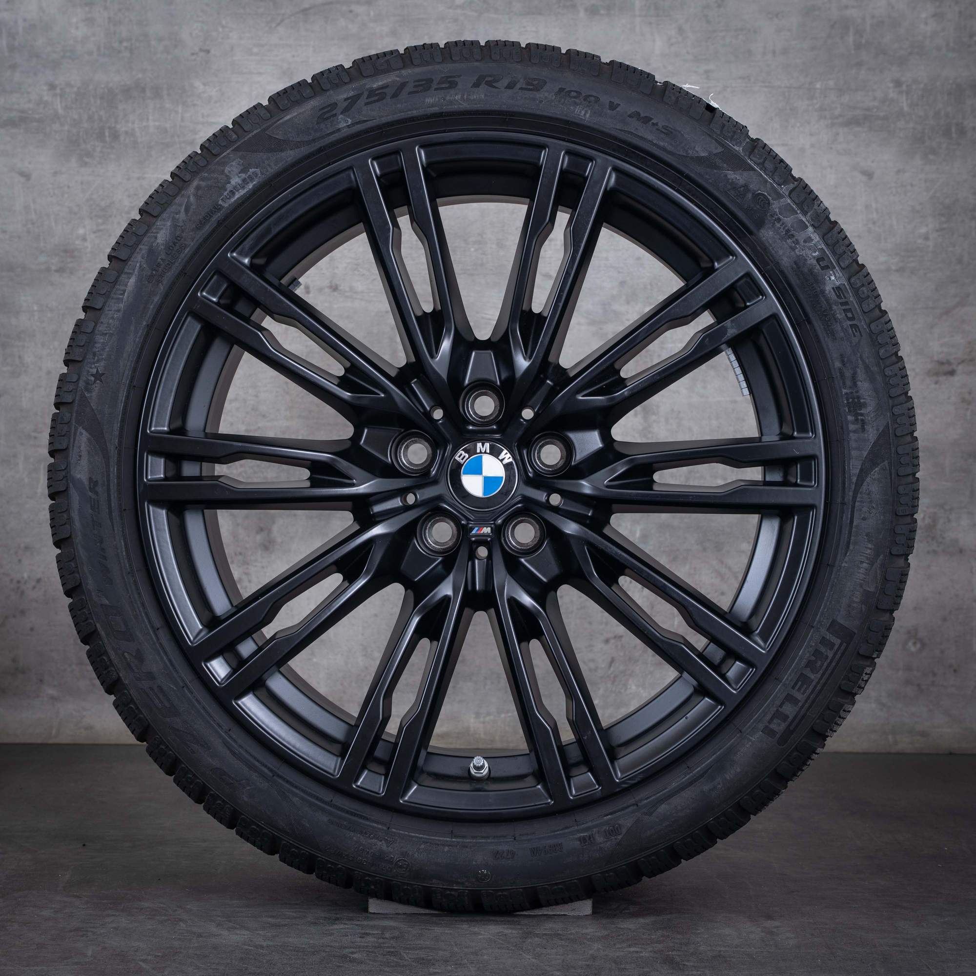Oryginalne BMW M2 M3 M4 koła zimowe 19 cali G87 G80 G82 G83 felgi stylizacja 829 M 8093844 8093845 jet black matt
