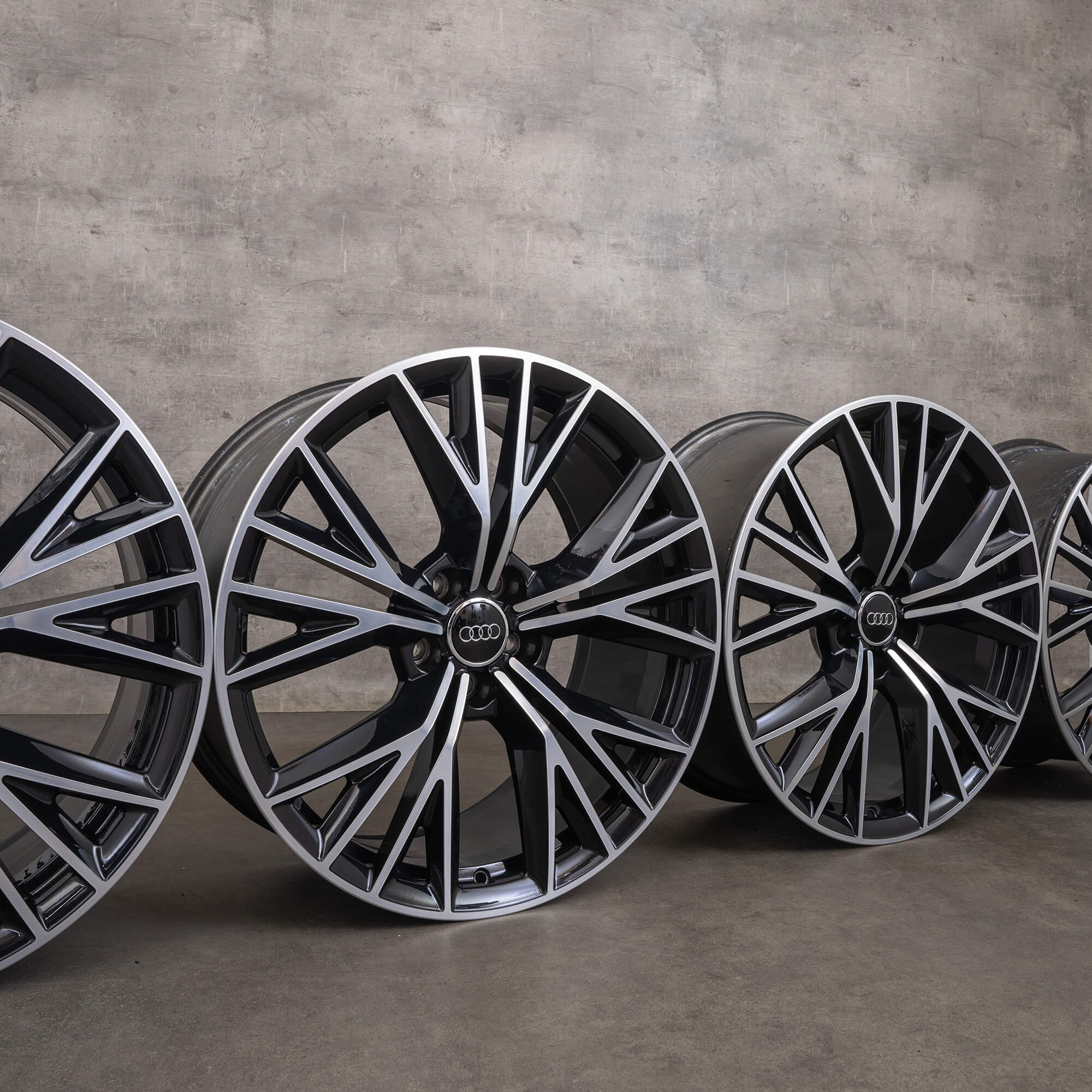 Originale Audi A7 S7 4G C7 20 Zoll Felgen 4G8601025BE Alufelgen schwarz